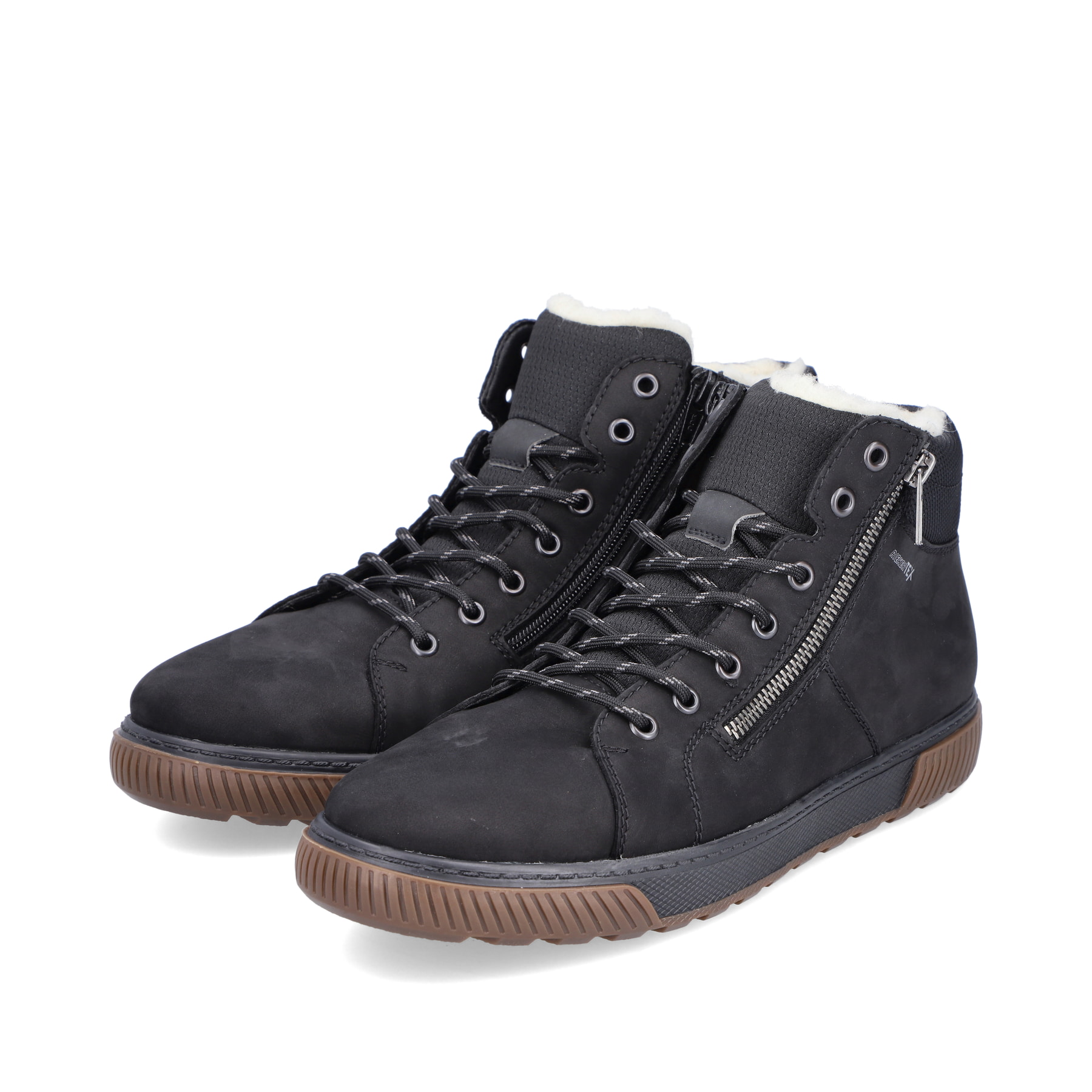 Rieker Herren Schnürstiefel asphaltschwarz