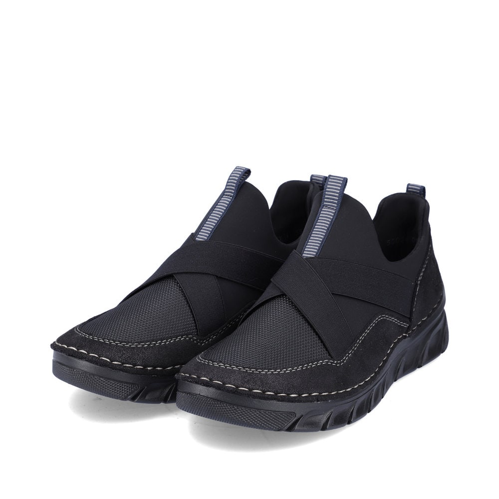 Rieker Damen Slipper asphaltschwarz