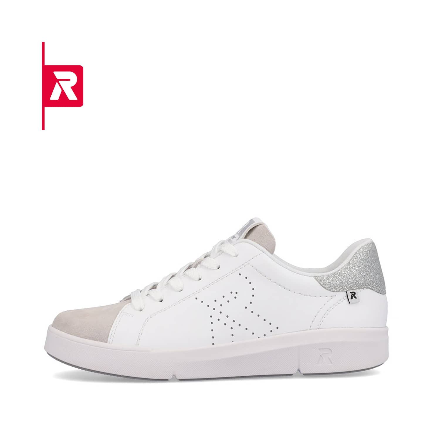 Rieker EVOLUTION Damen Sneaker swan-white beige