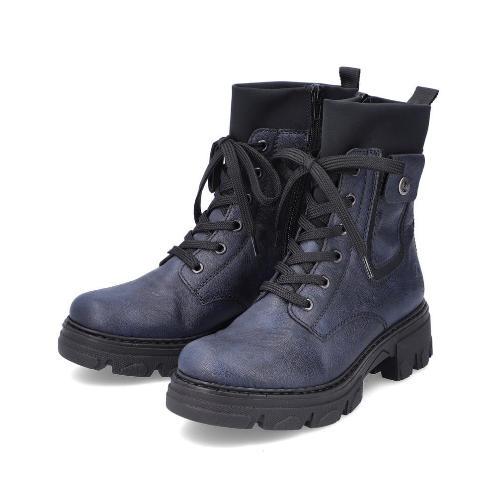 Rieker Damen Biker Boots marineblau
