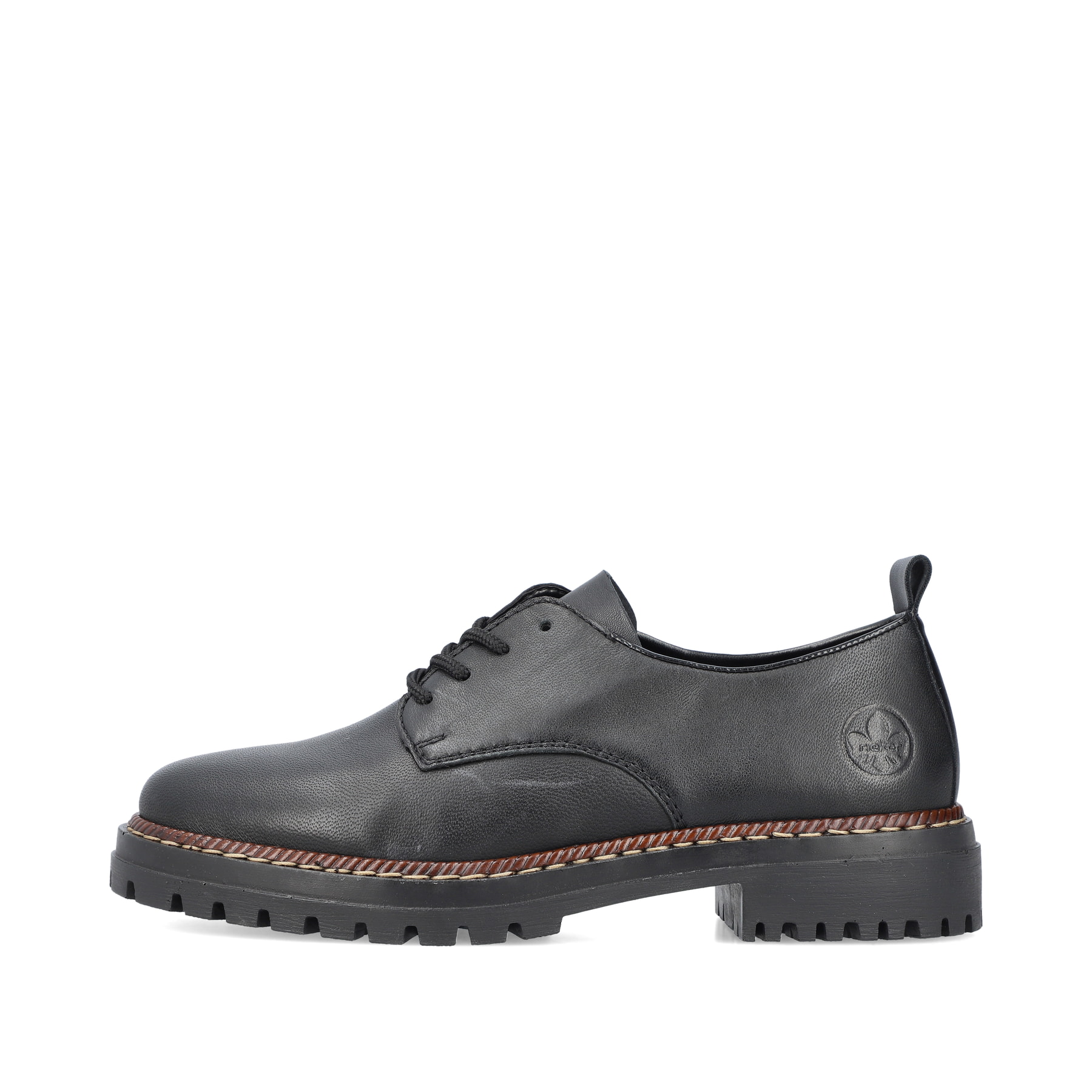 Rieker Damen Schnürschuhe nachtschwarz