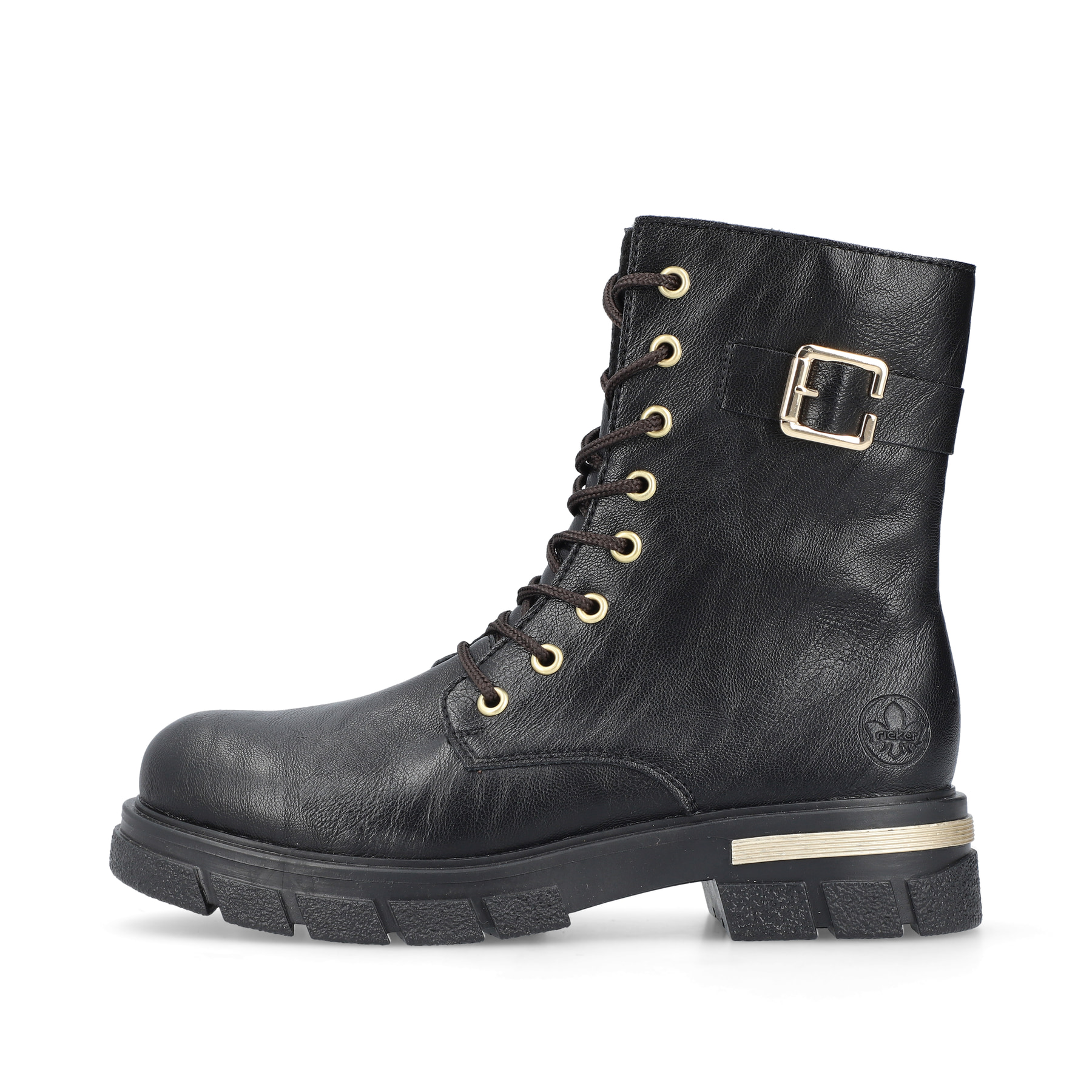Rieker Damen Biker Boots nachtschwarz