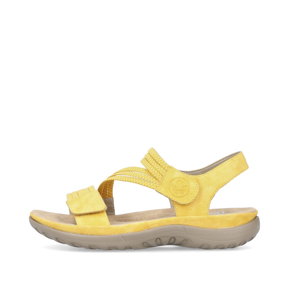 Rieker Damen Riemchensandalen zitronengelb