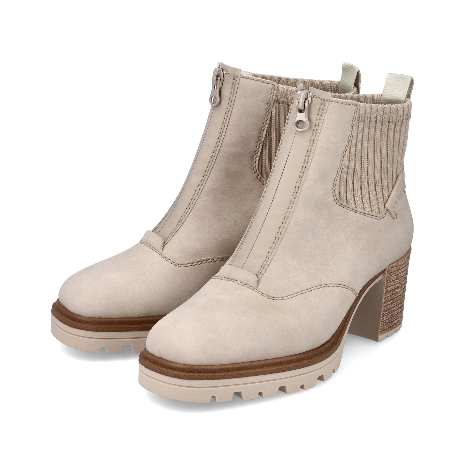 Rieker Damen Stiefeletten graubeige