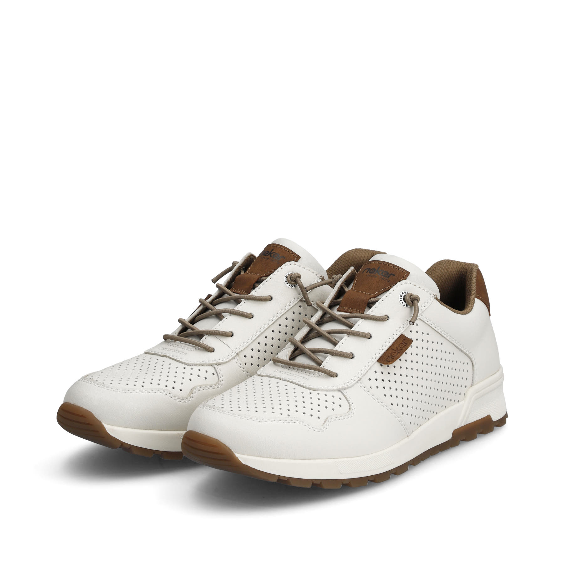 Rieker Herren Slipper cremeweiß