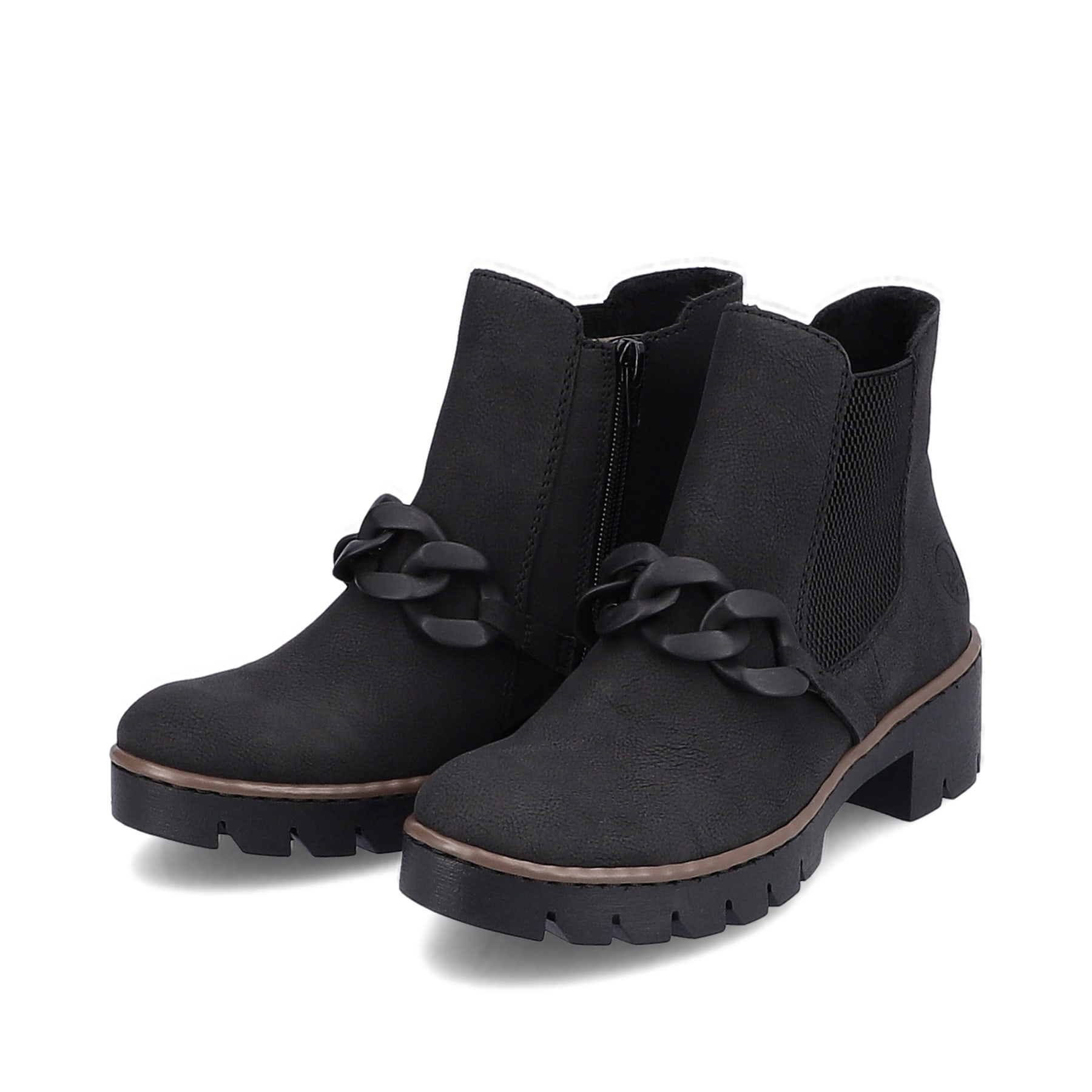Rieker Damen Chelsea Boots tiefschwarz