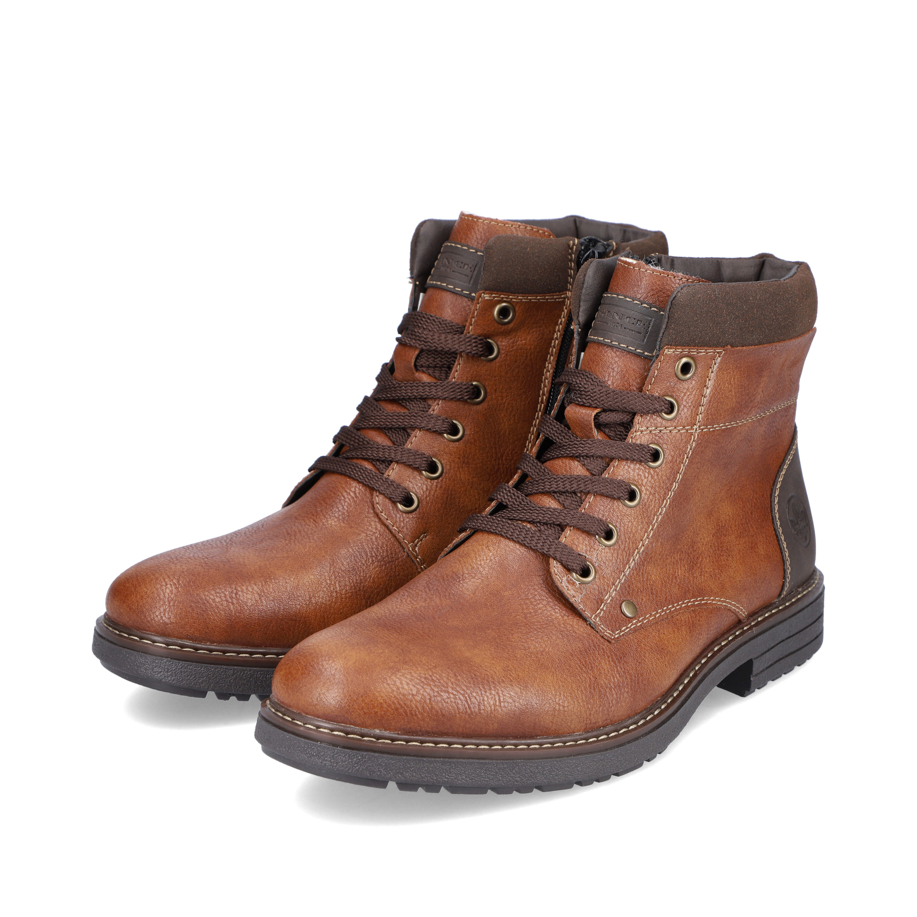 Rieker Herren Schnürstiefel karamellbraun