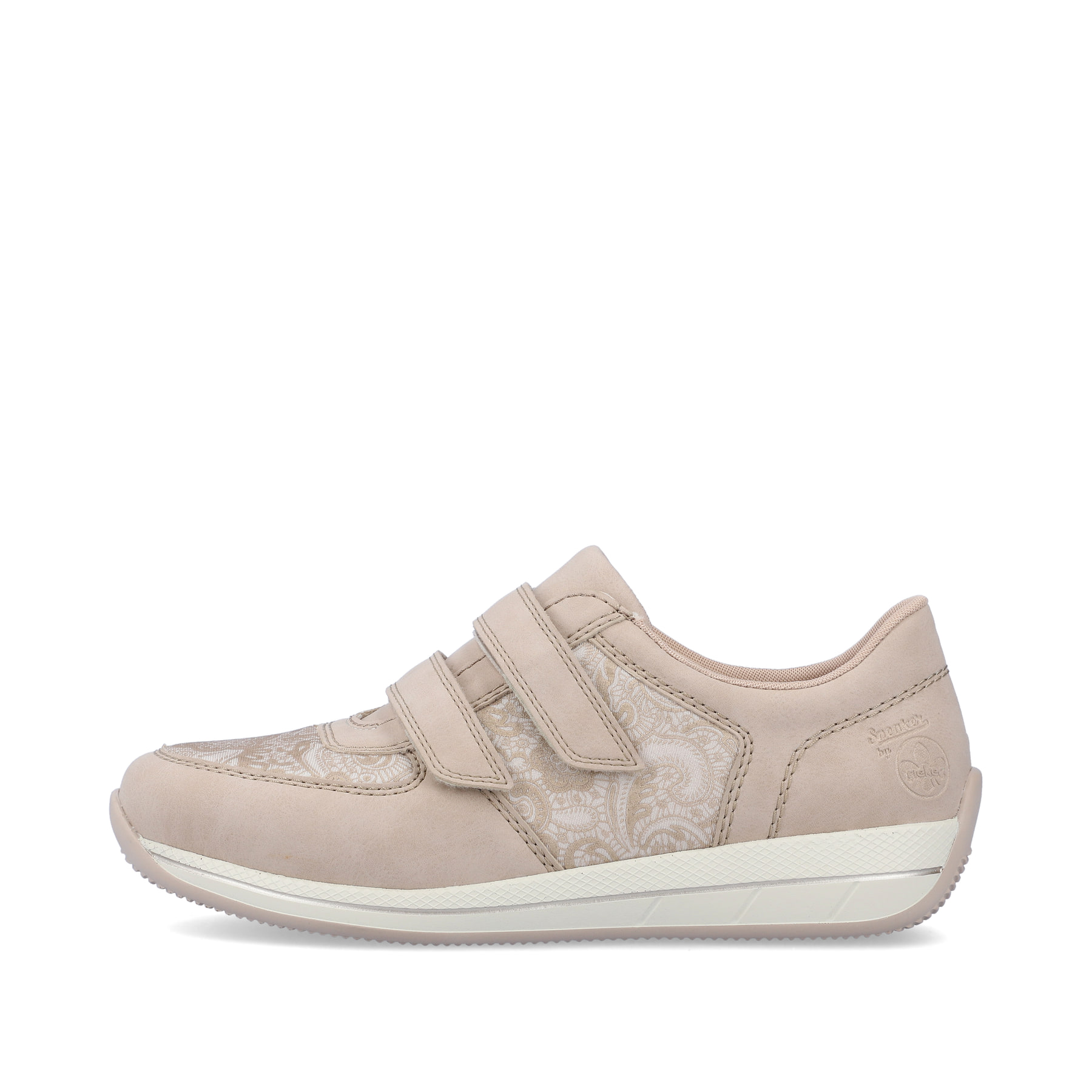 Rieker Damen Slipper cremebeige