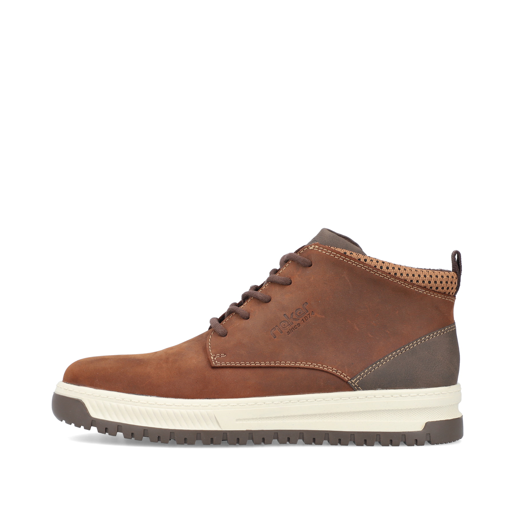 Rieker Herren Schnürstiefel mokkabraun