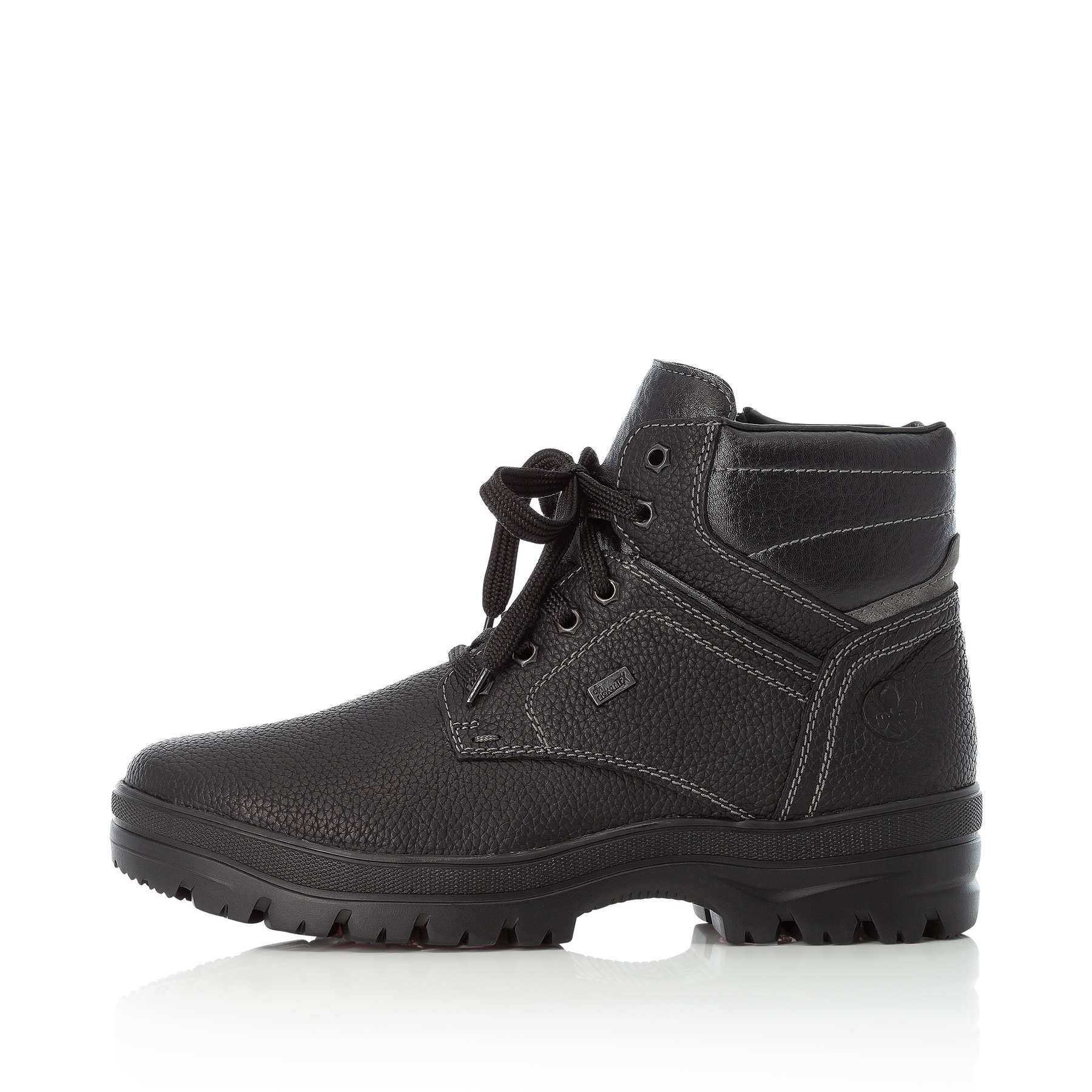 Rieker Herren Schnürstiefel tiefschwarz