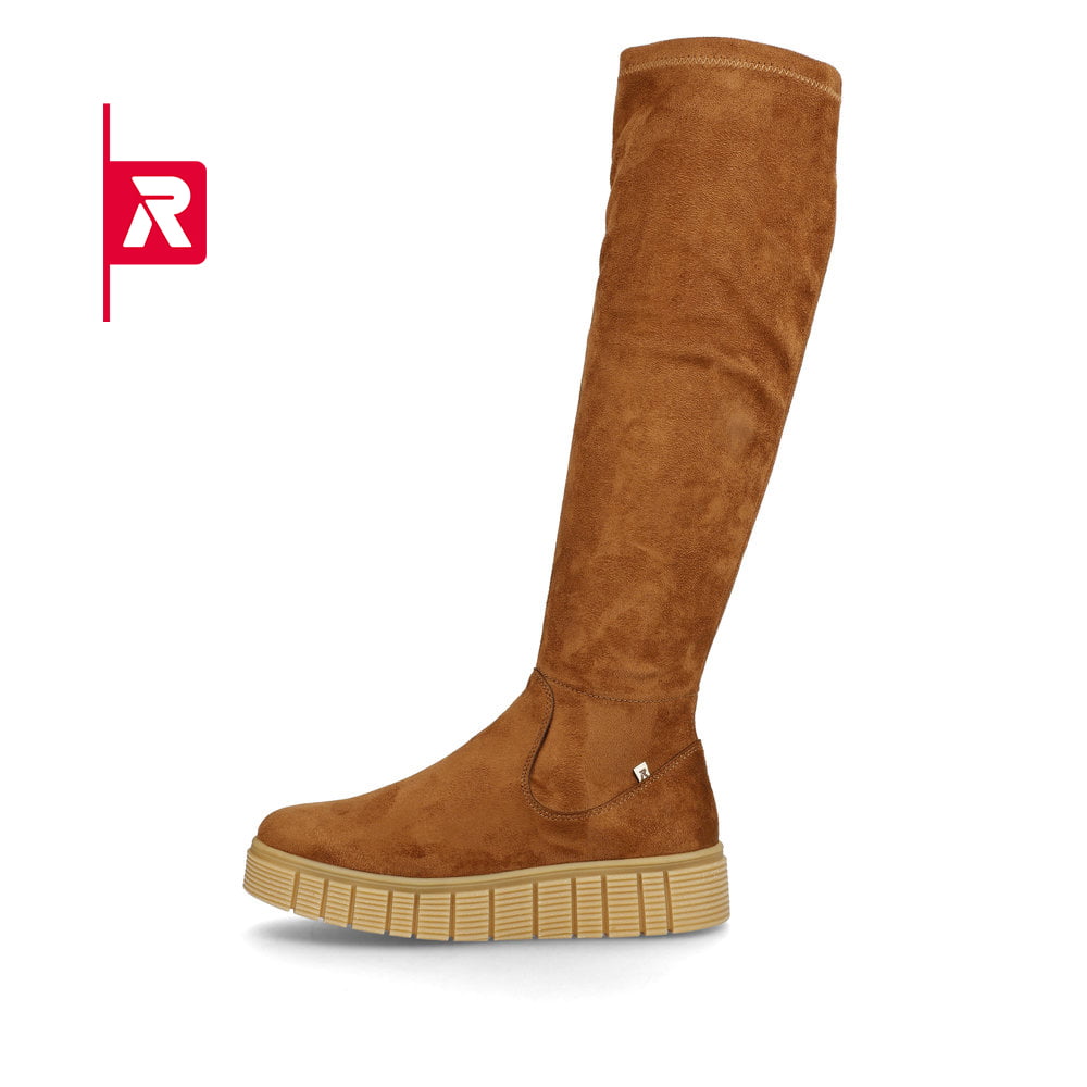 Rieker EVOLUTION Damen Hochschaftstiefel caramel brown