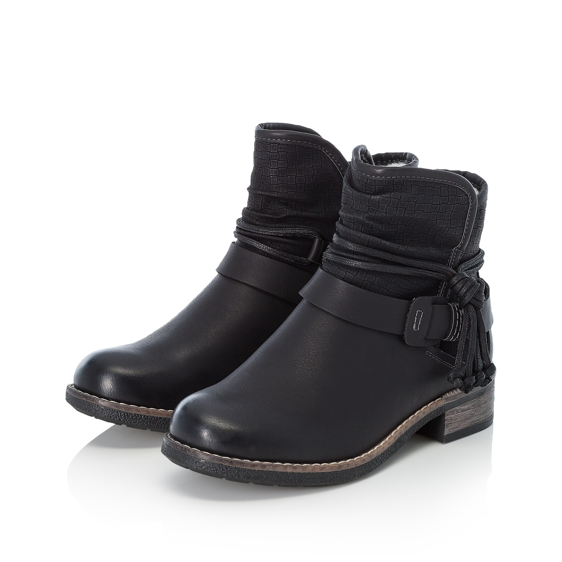 Rieker Damen Kurzstiefel nachtschwarz