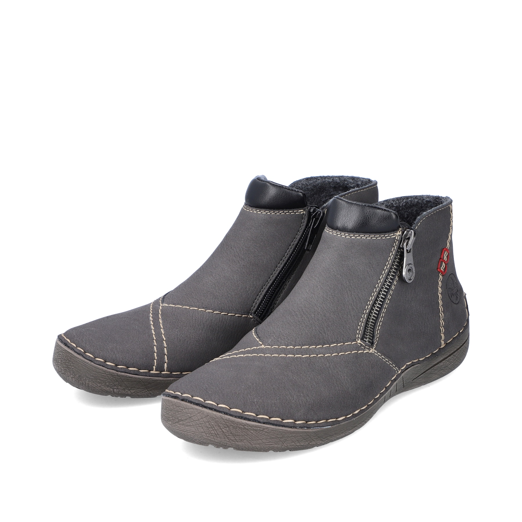 Rieker Damen Slipper anthrazit