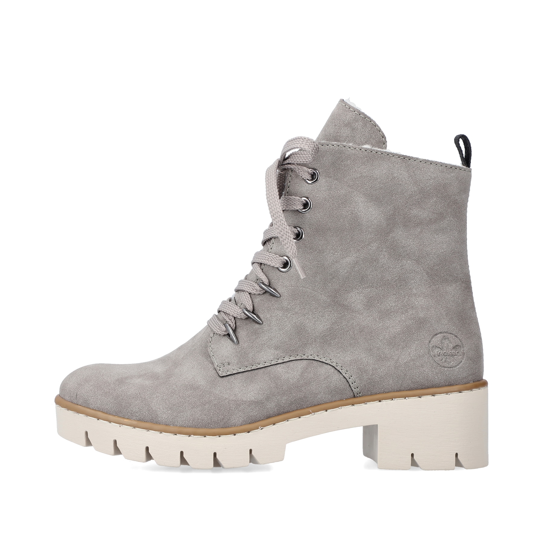 Rieker Damen Biker Boots silbergrau