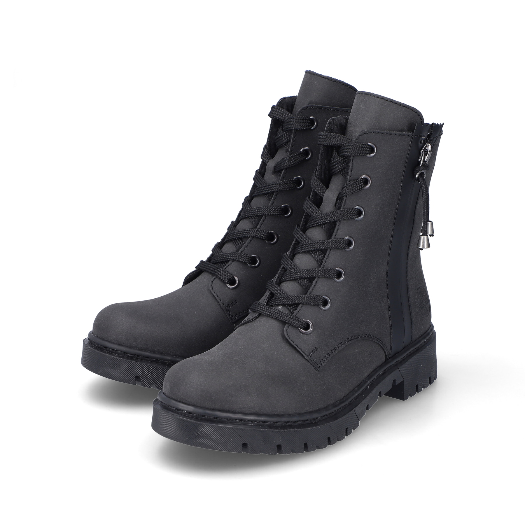 Rieker Damen Biker Boots tiefschwarz