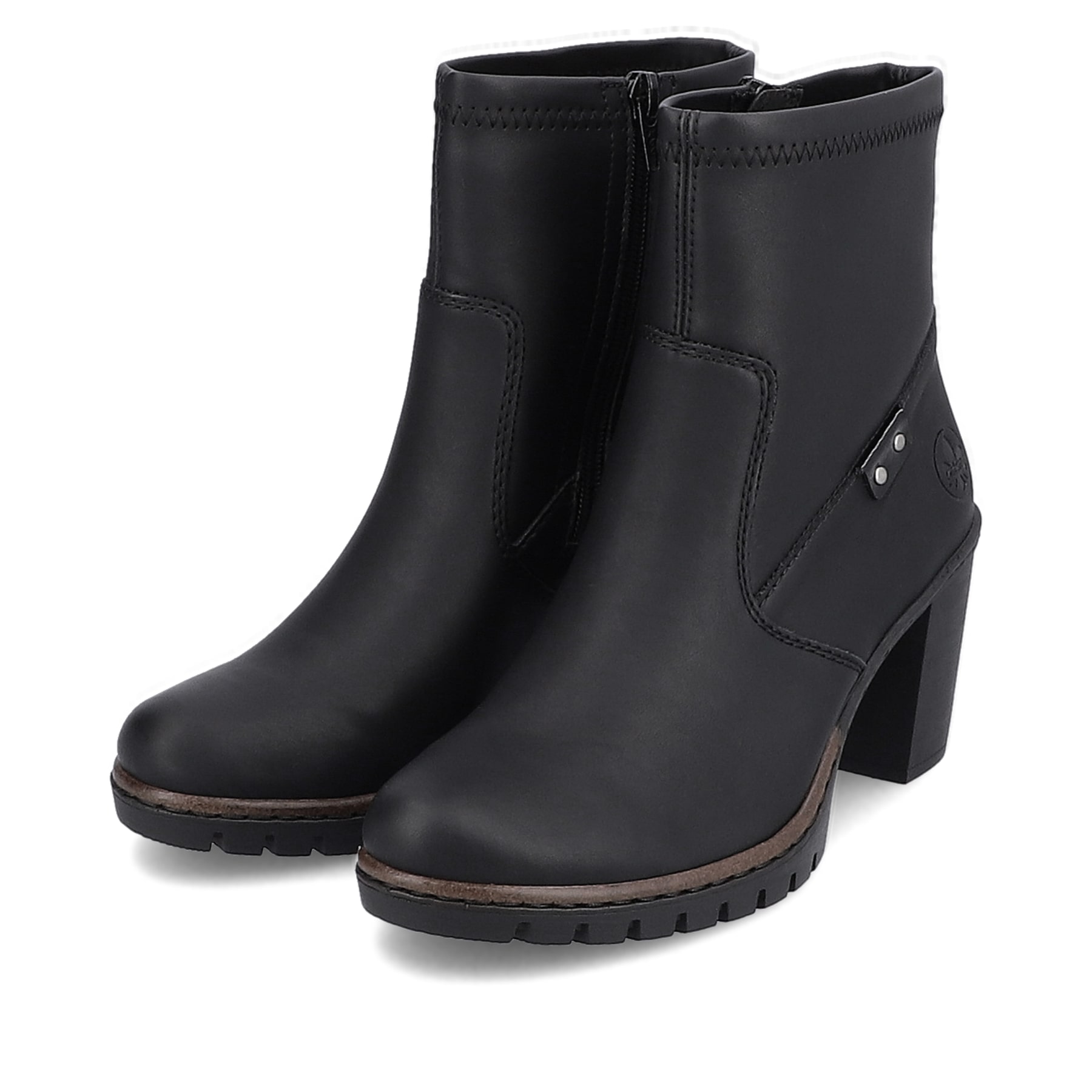 Rieker Damen Stiefeletten tiefschwarz