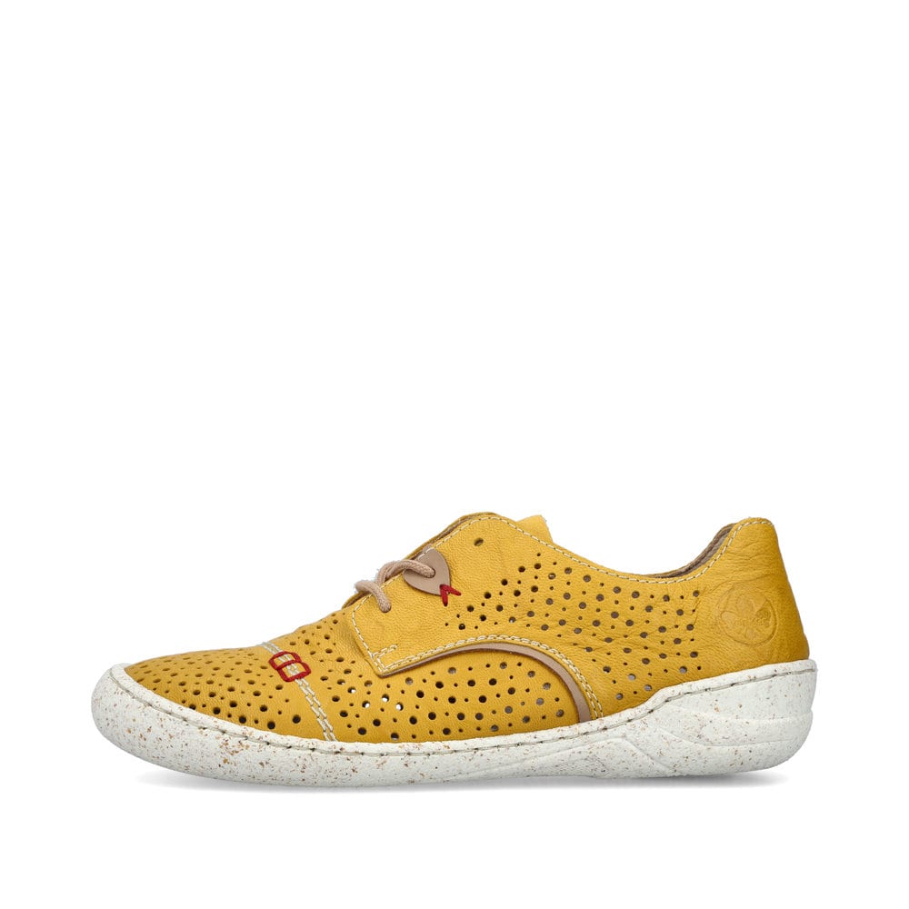 Rieker Damen Schnürschuhe sonnenblumengelb