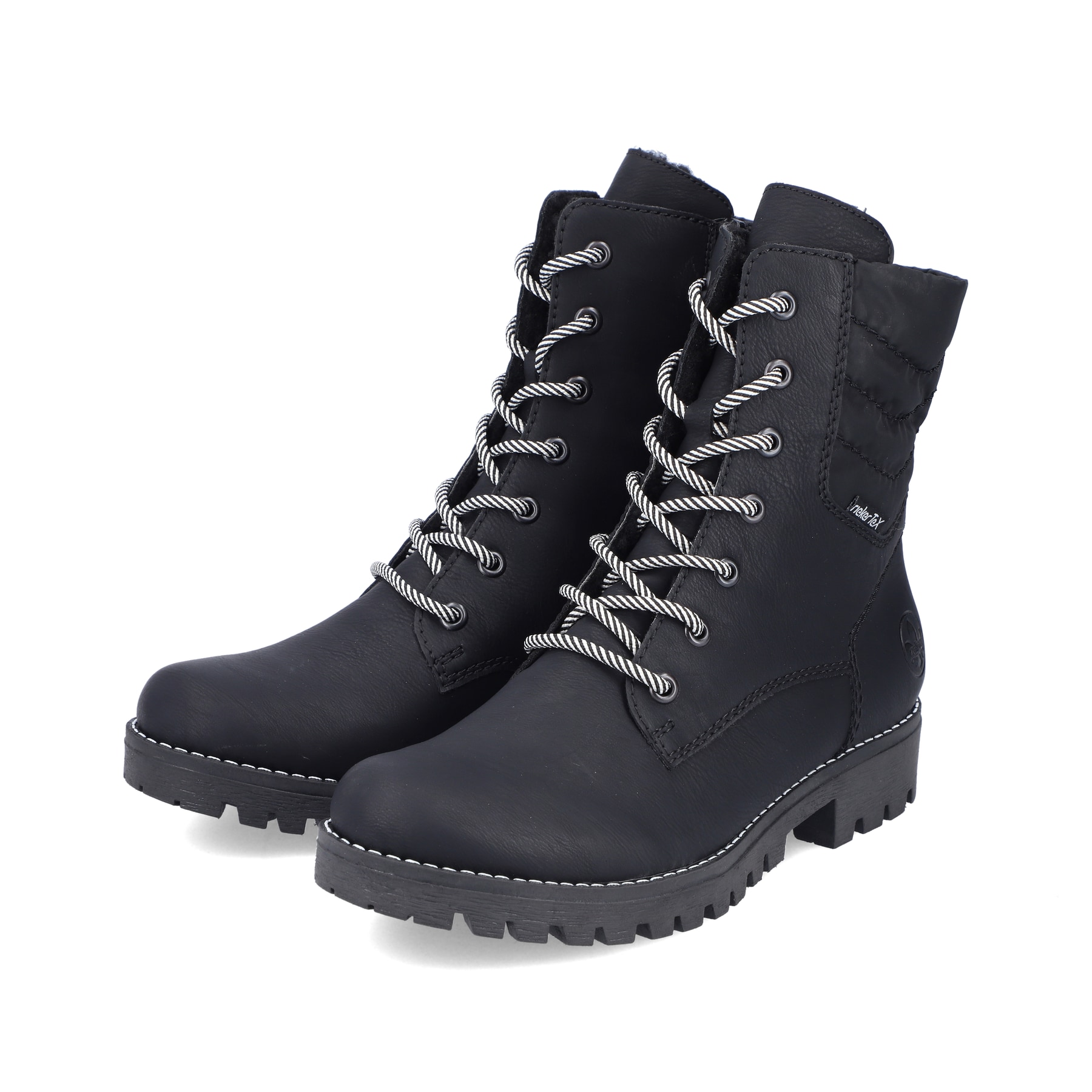 Rieker Damen Biker Boots asphaltschwarz