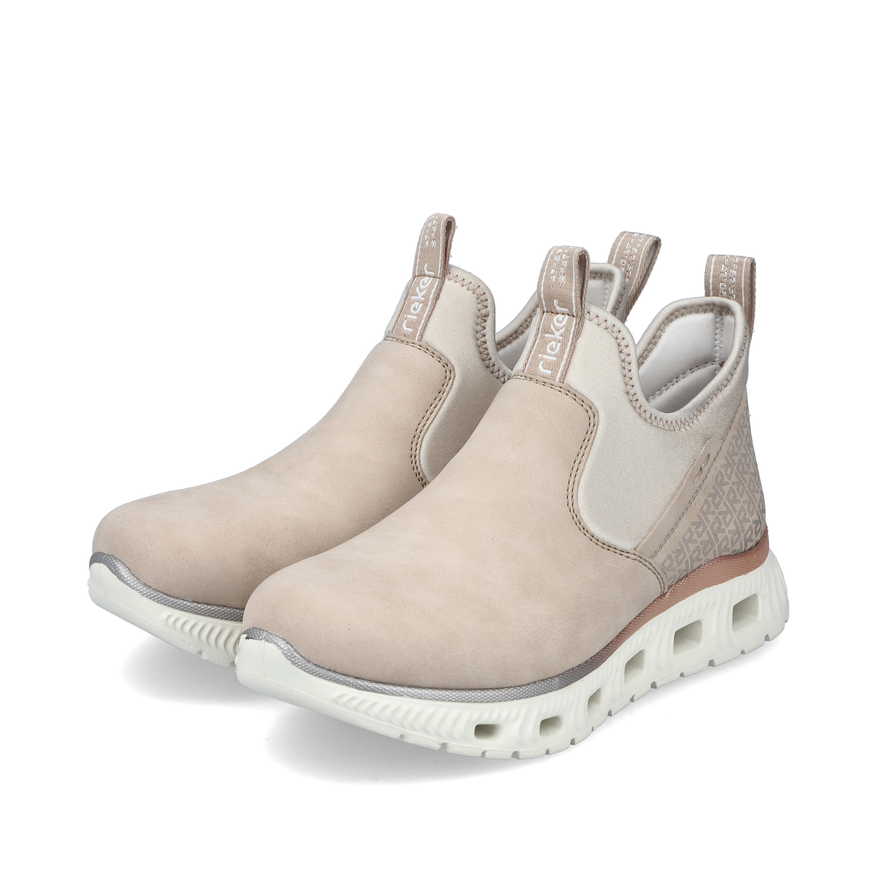 Rieker Damen Slipper chmapagner