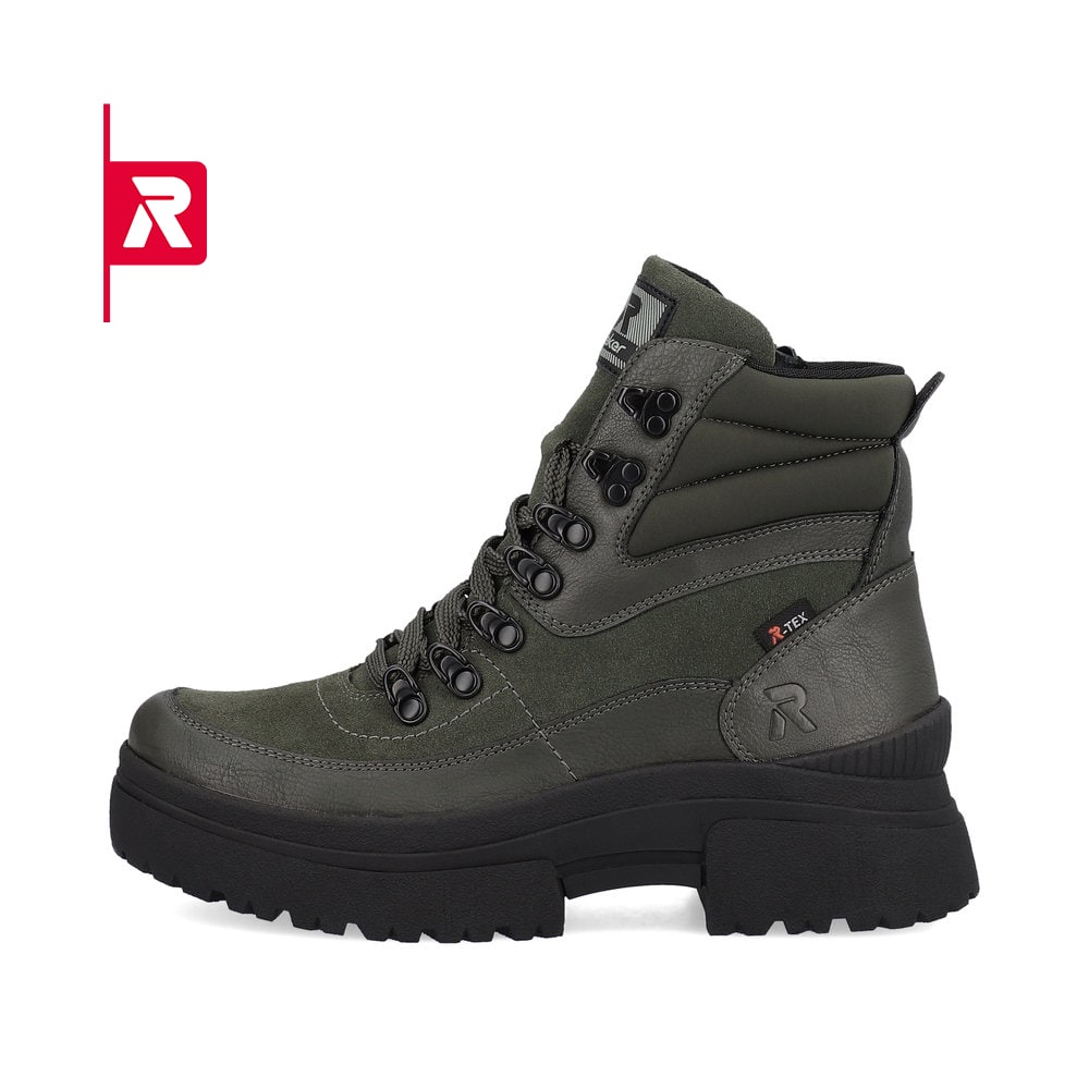 Rieker EVOLUTION Damen Stiefel army-green black
