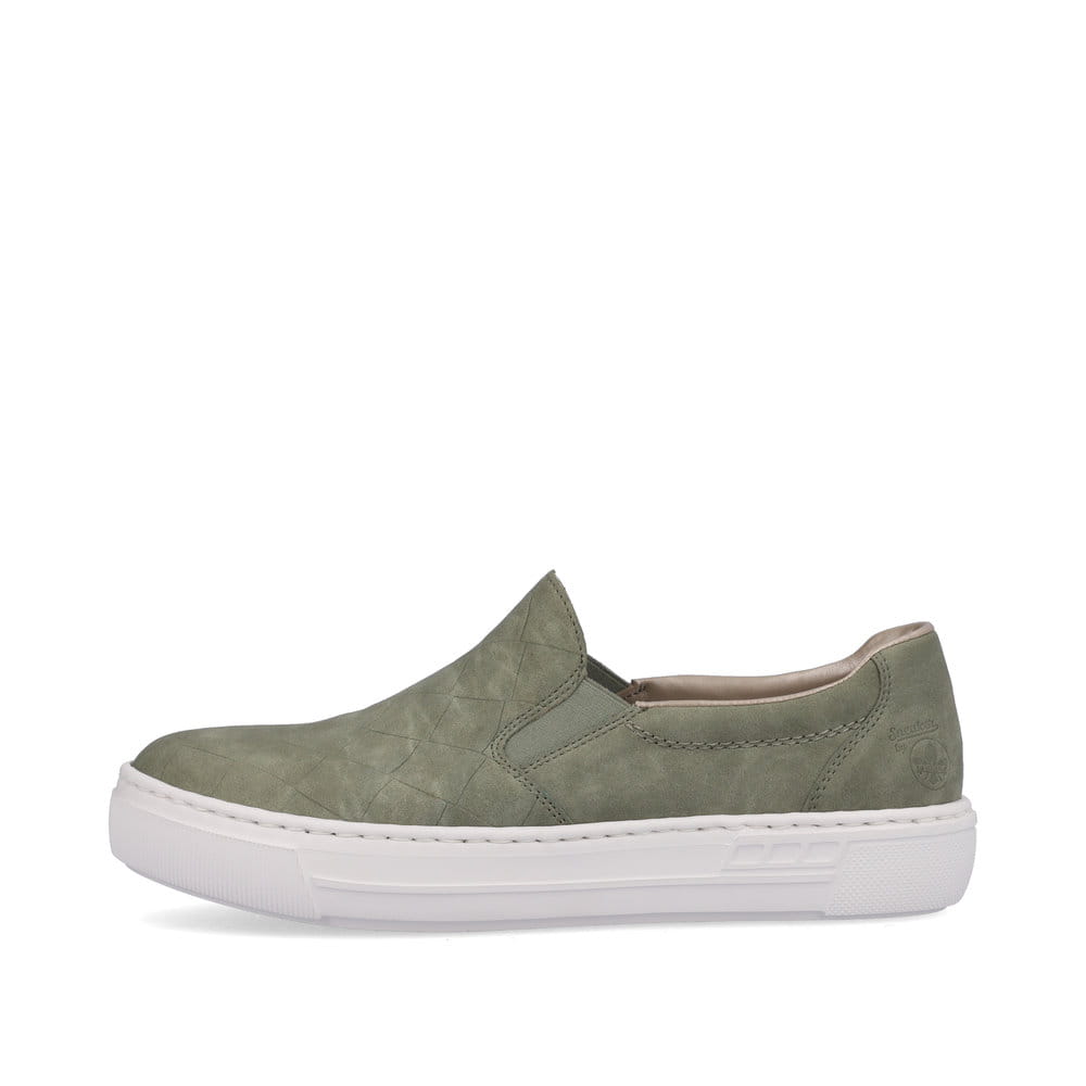 Rieker Damen Slipper olivgrün