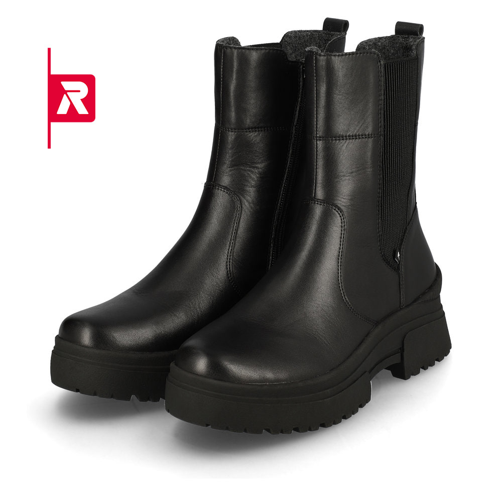 Rieker EVOLUTION Damen Chelsea Boots deep black