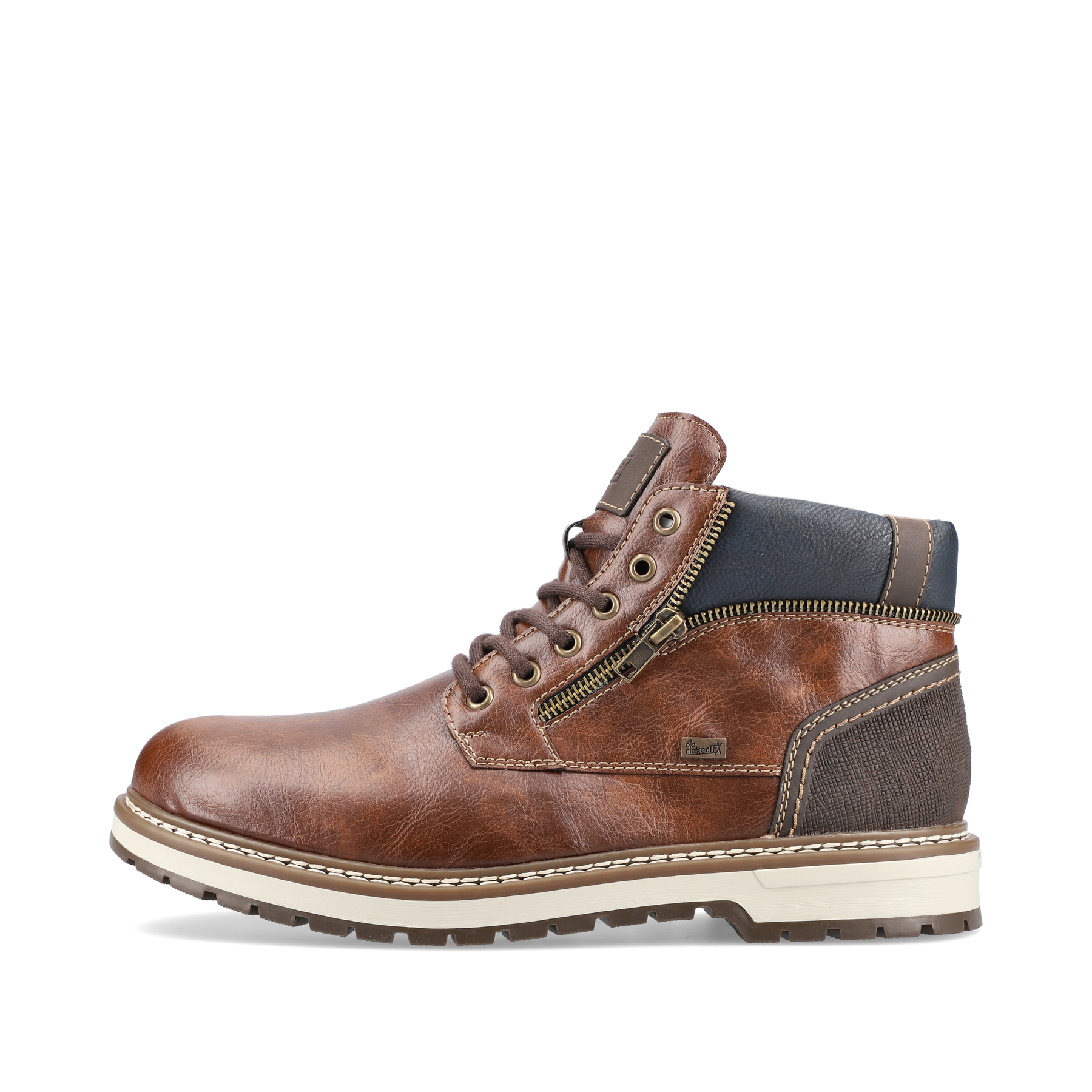 Rieker Herren Schnürstiefel kastanienbraun