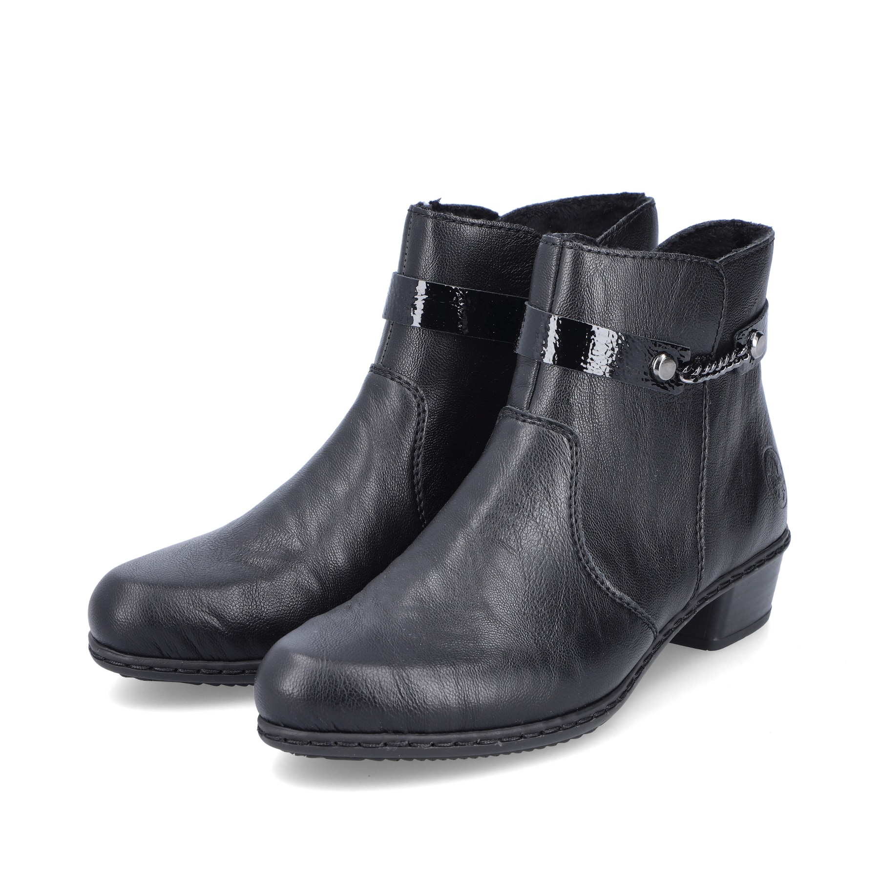 Rieker Damen Stiefeletten tiefschwarz