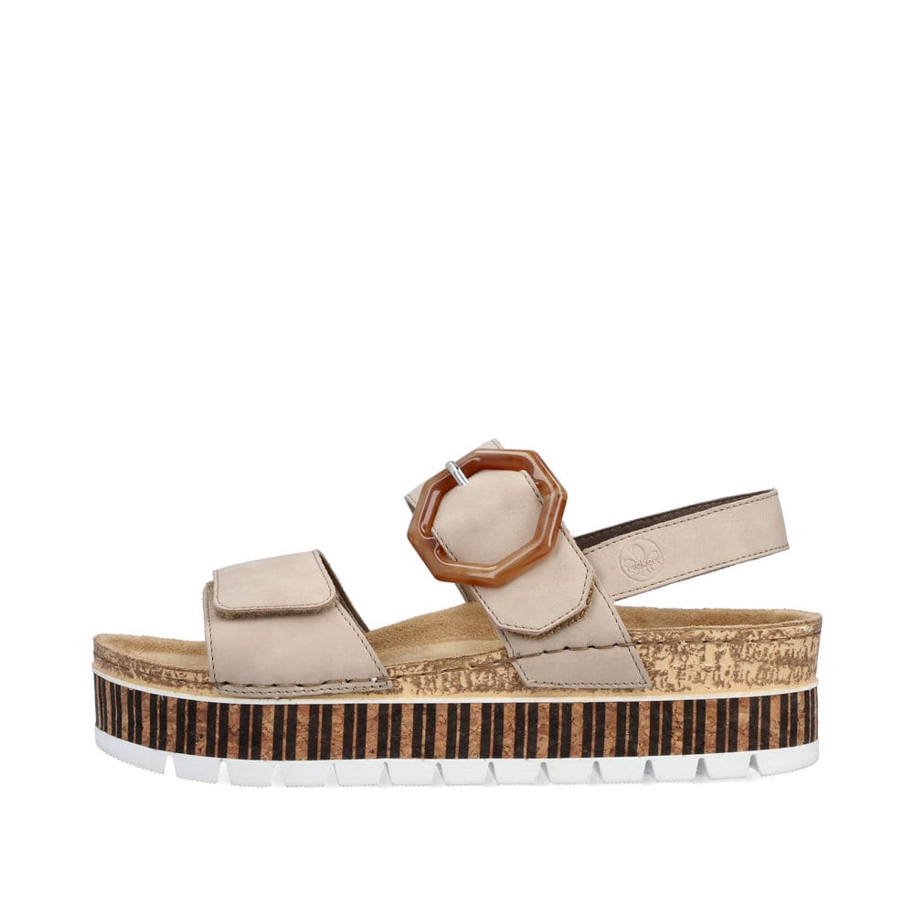 Rieker Damen Riemchensandalen sandbeige
