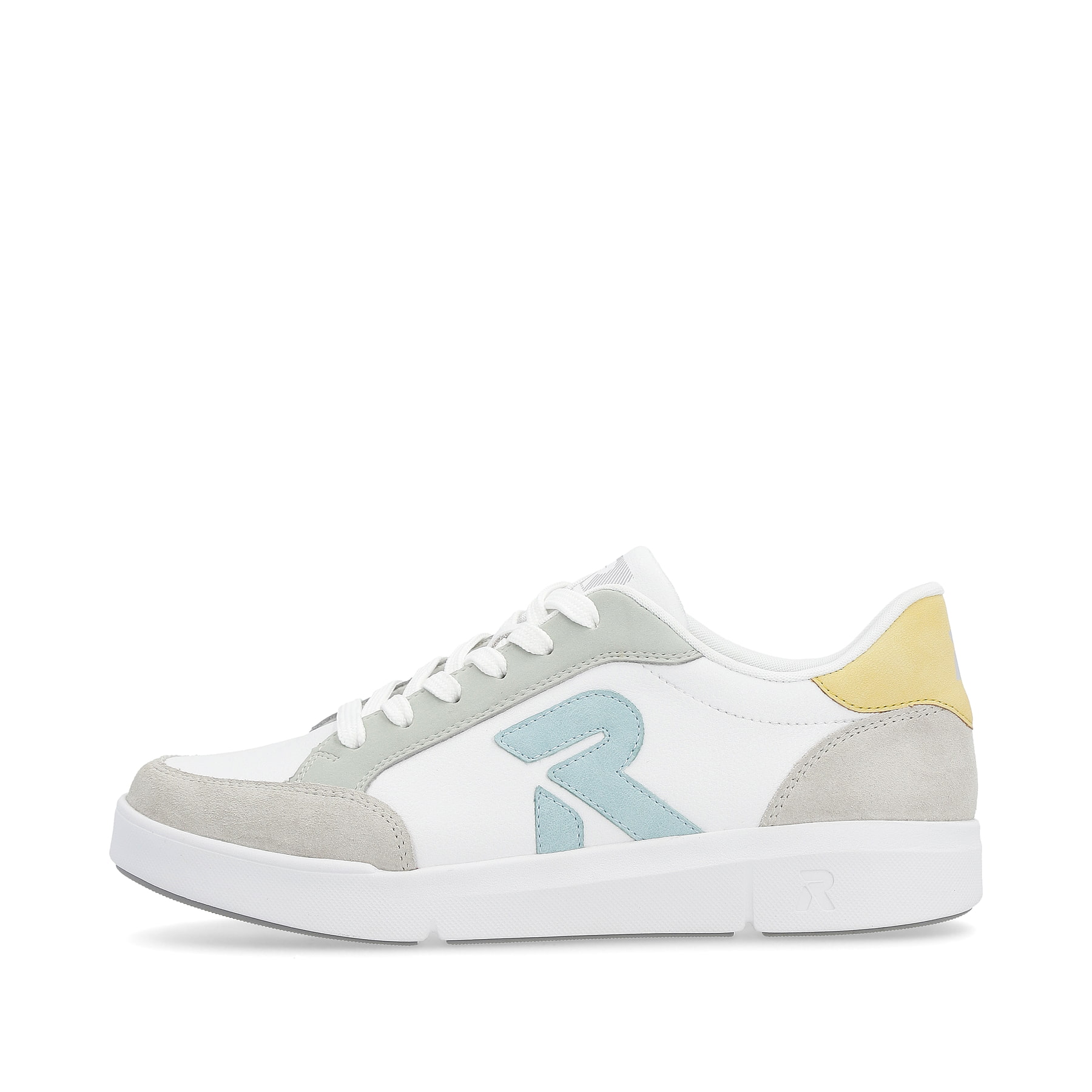 Rieker EVOLUTION Damen Sneaker snow-white dusty-grey