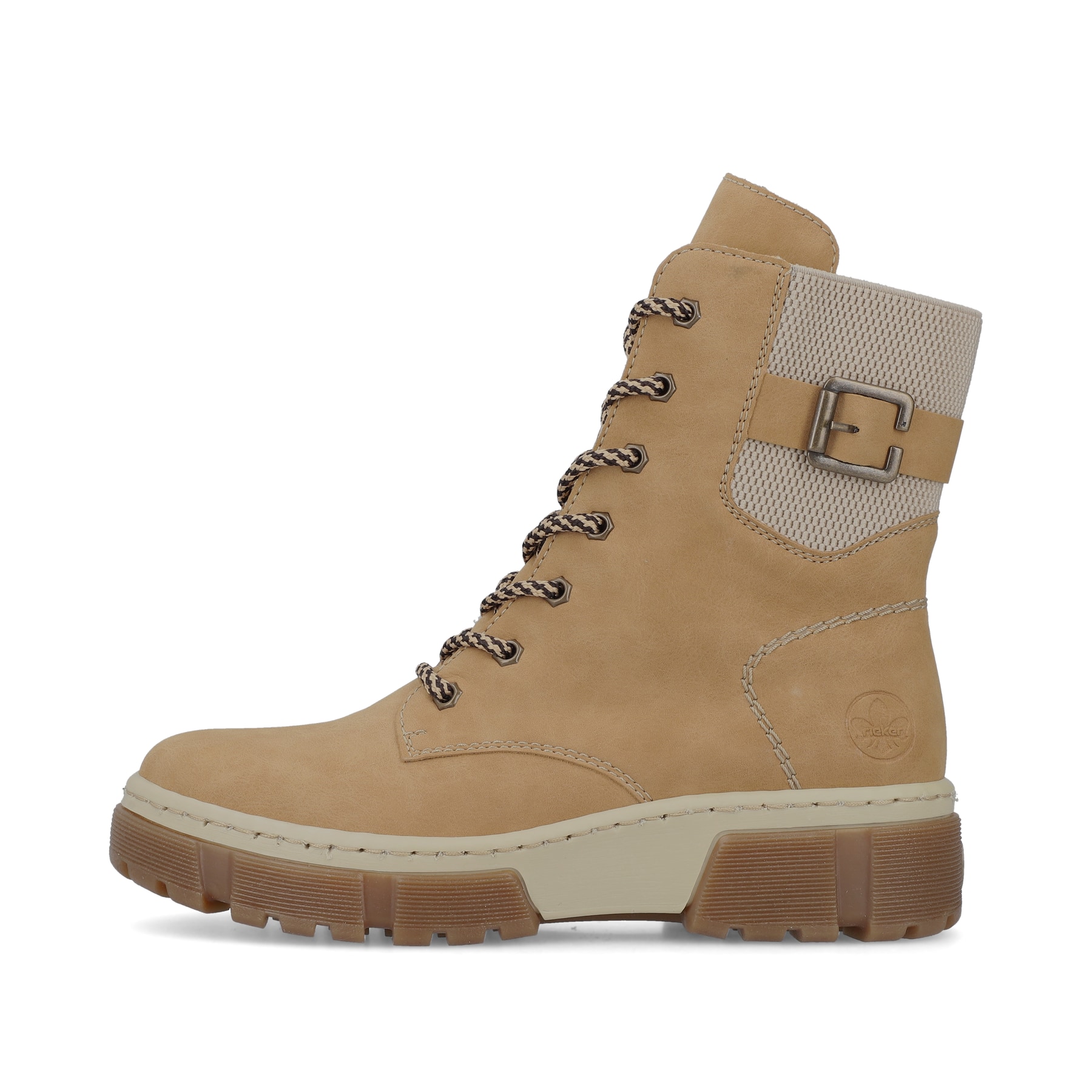 Rieker Damen Schnürstiefel kamelbraun