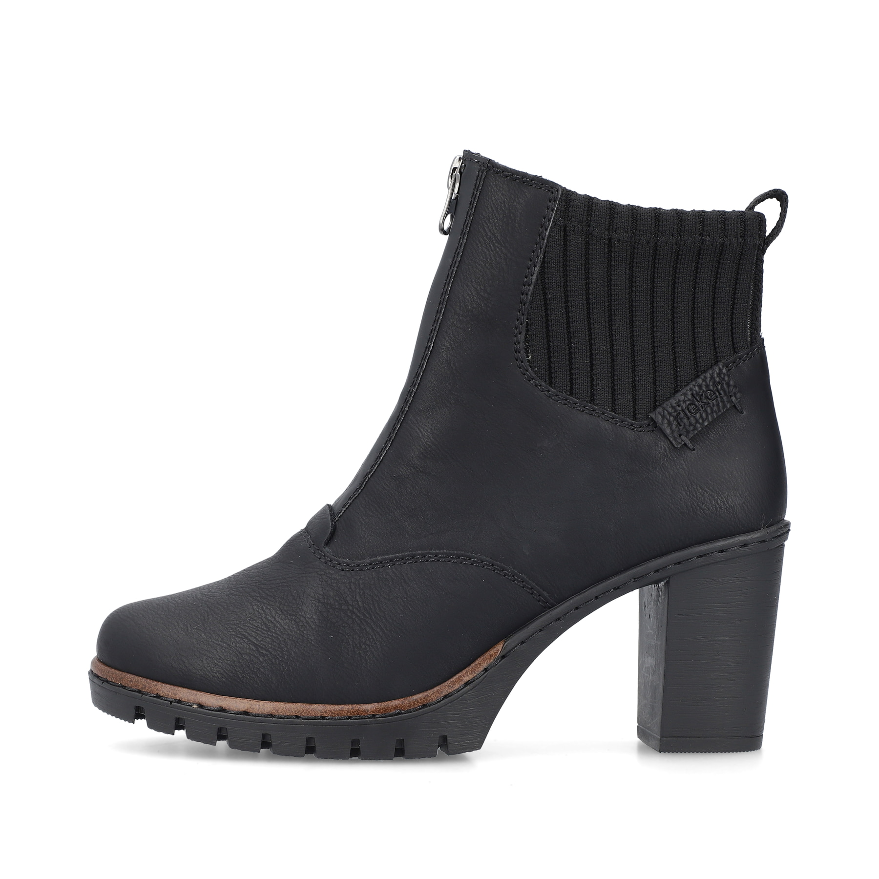 Rieker Damen Stiefeletten tiefschwarz