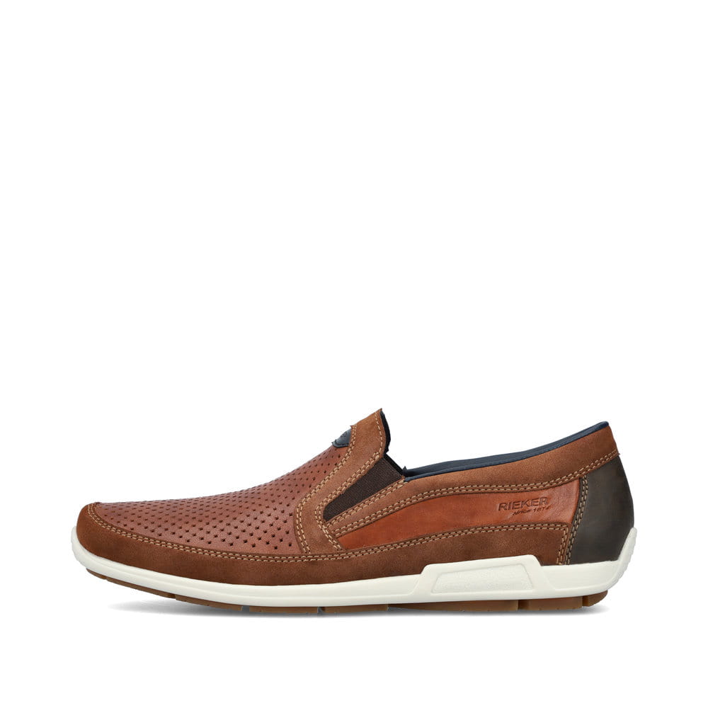 Rieker Herren Slipper karamellbraun
