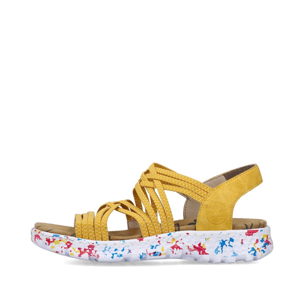 Rieker Damen Trekkingsandalen sonnenblumengelb-multi