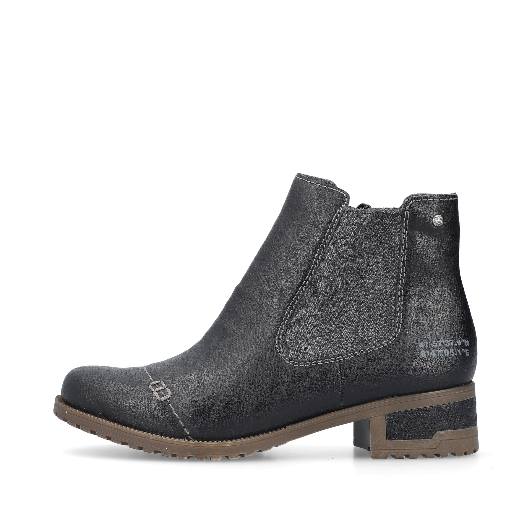 Rieker Damen Chelsea Boots asphaltschwarz
