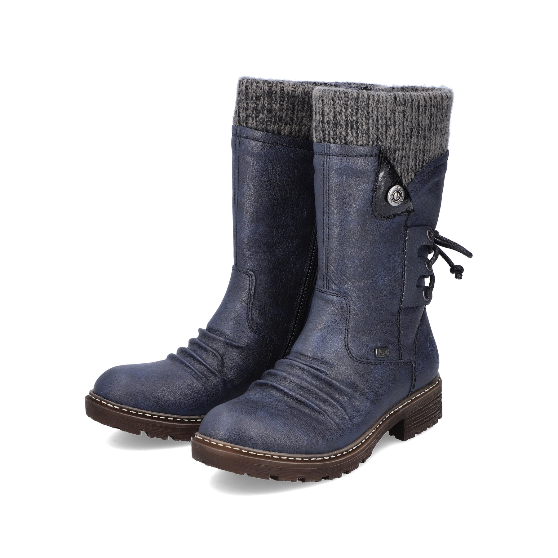 Rieker Damen Kurzstiefel schieferblau
