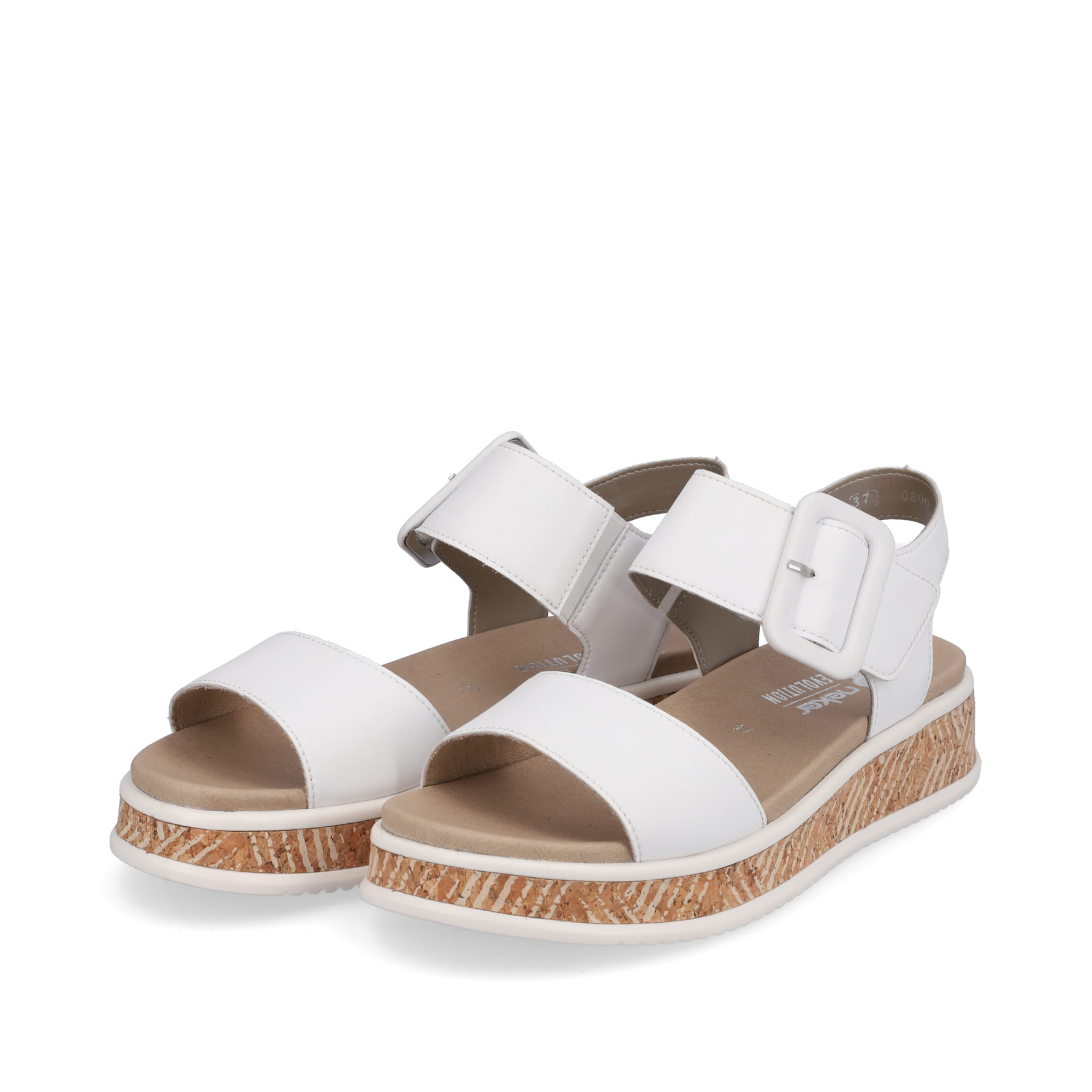 Rieker EVOLUTION Damen Riemchensandalen brilliant white