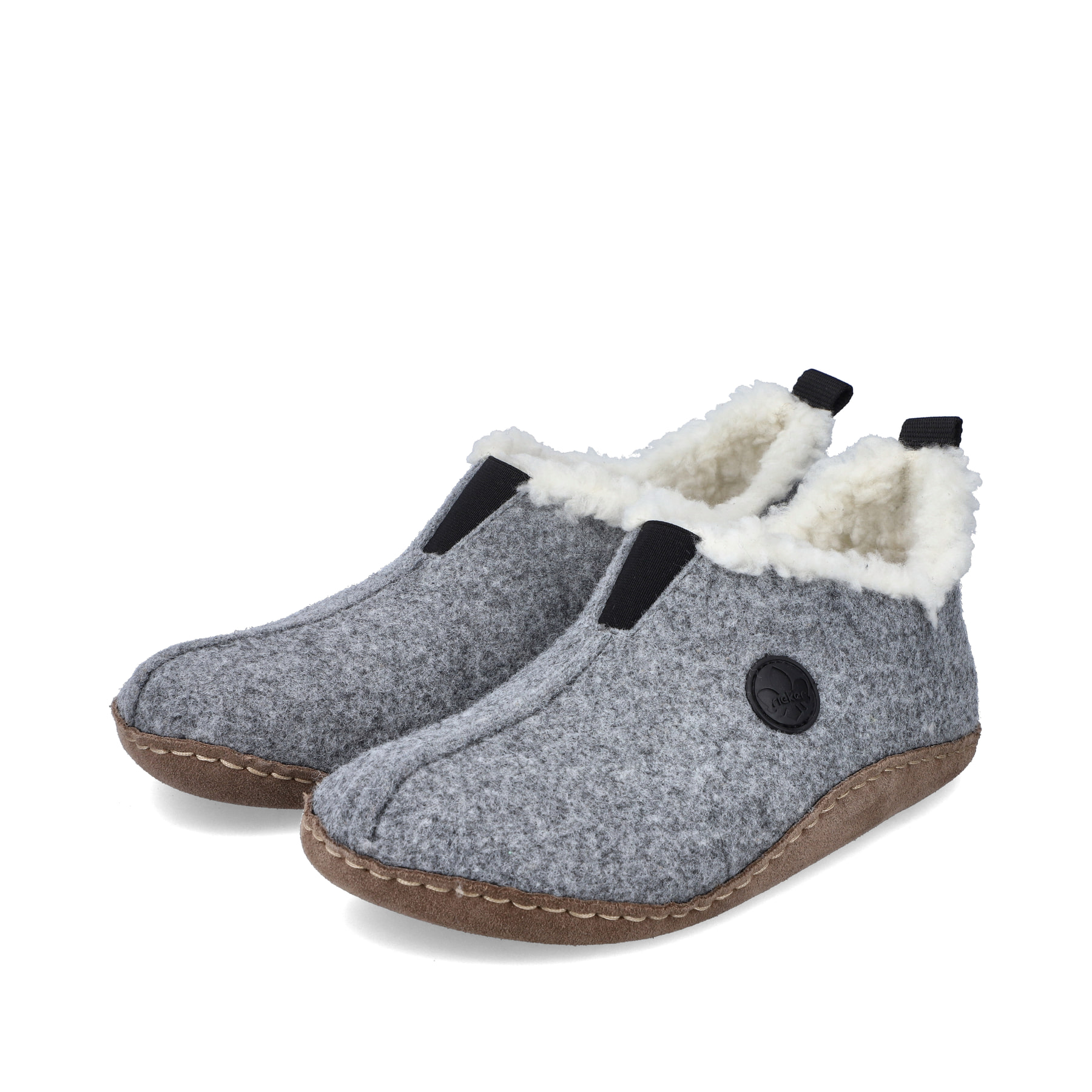 Rieker Damen Clogs granitgrau