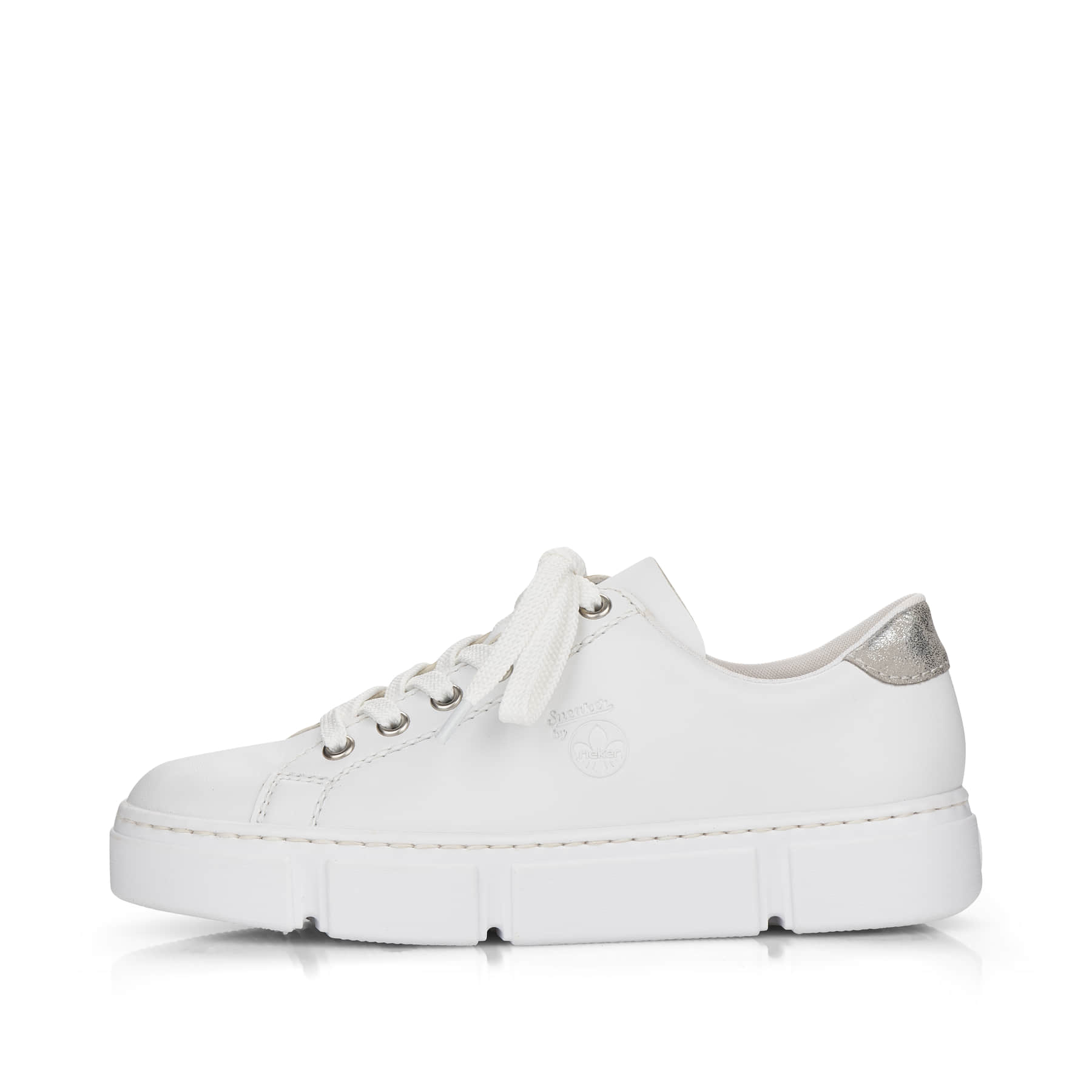 Rieker Damen Sneaker reinweiß