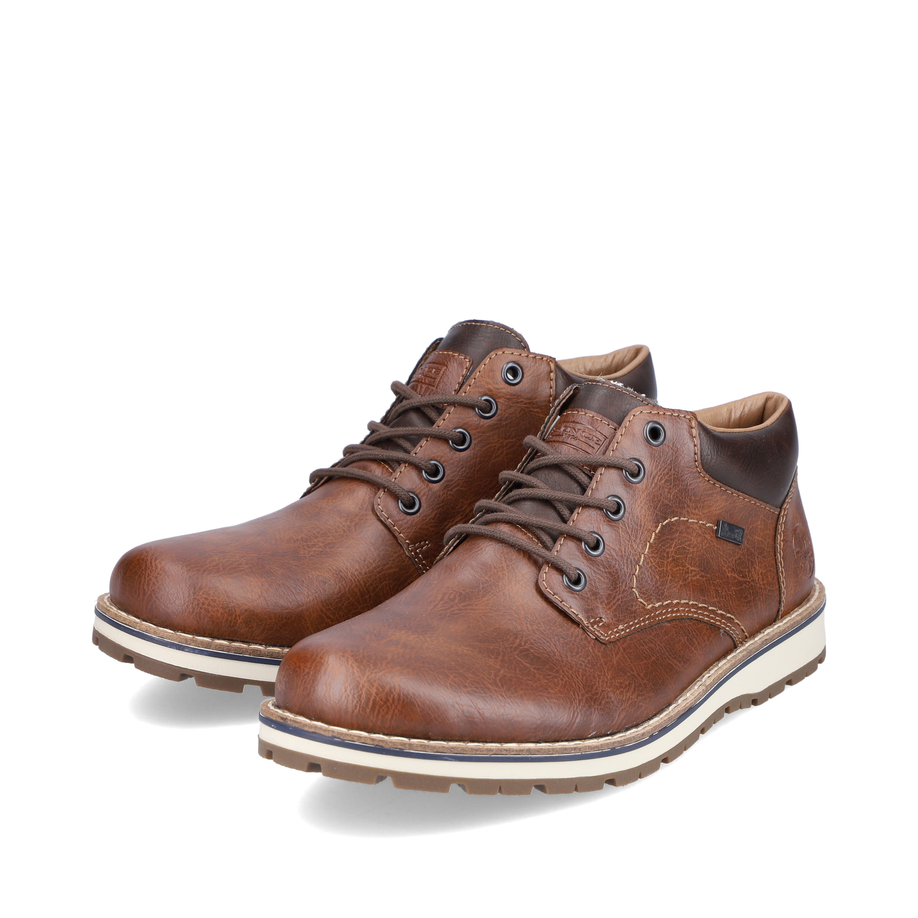 Rieker Herren Schnürstiefel karamellbraun