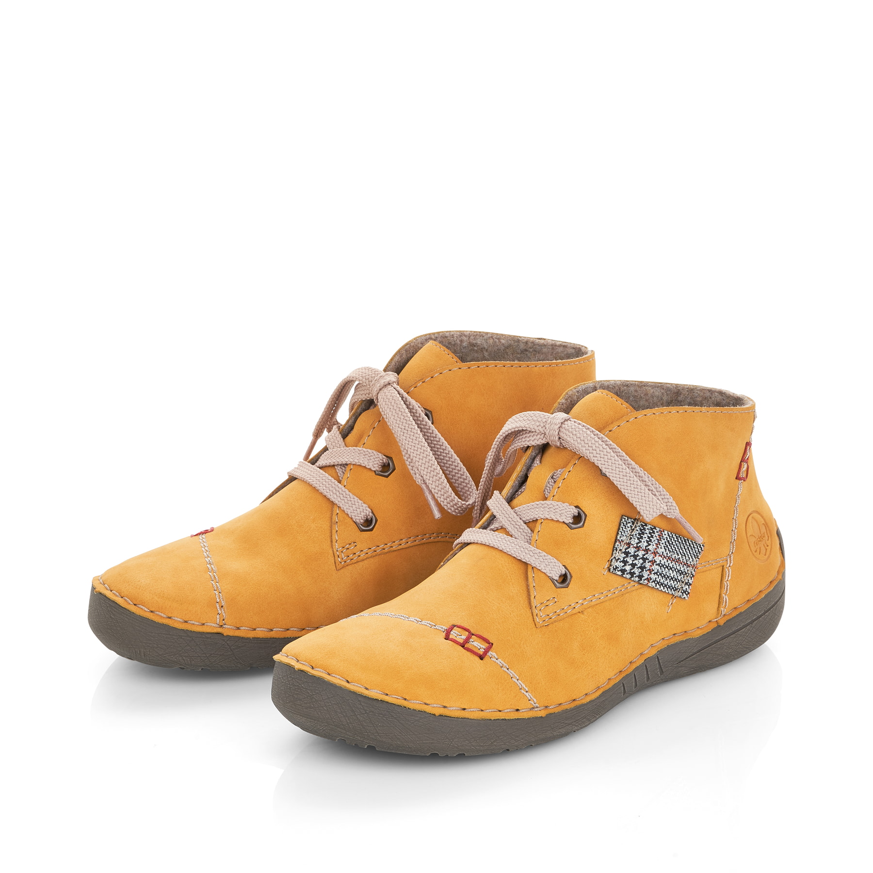 Rieker Damen Schnürschuhe honiggelb