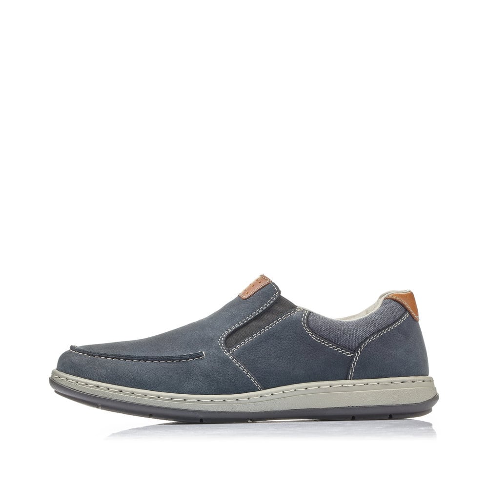 Rieker Herren Slipper ozeanblau