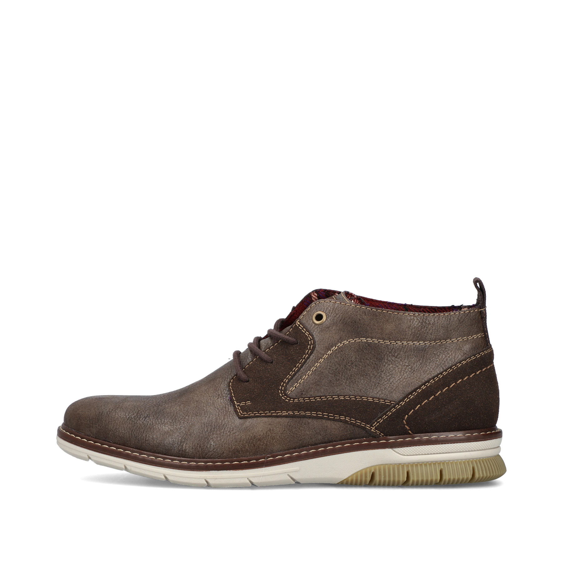 Rieker Herren Schnürschuhe graubraun