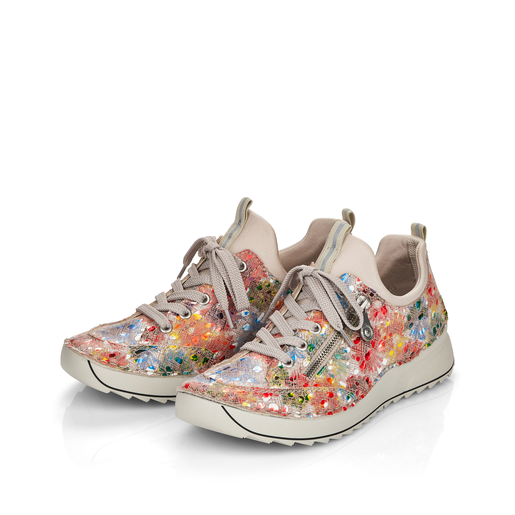 Rieker Damen Slipper multi-beige