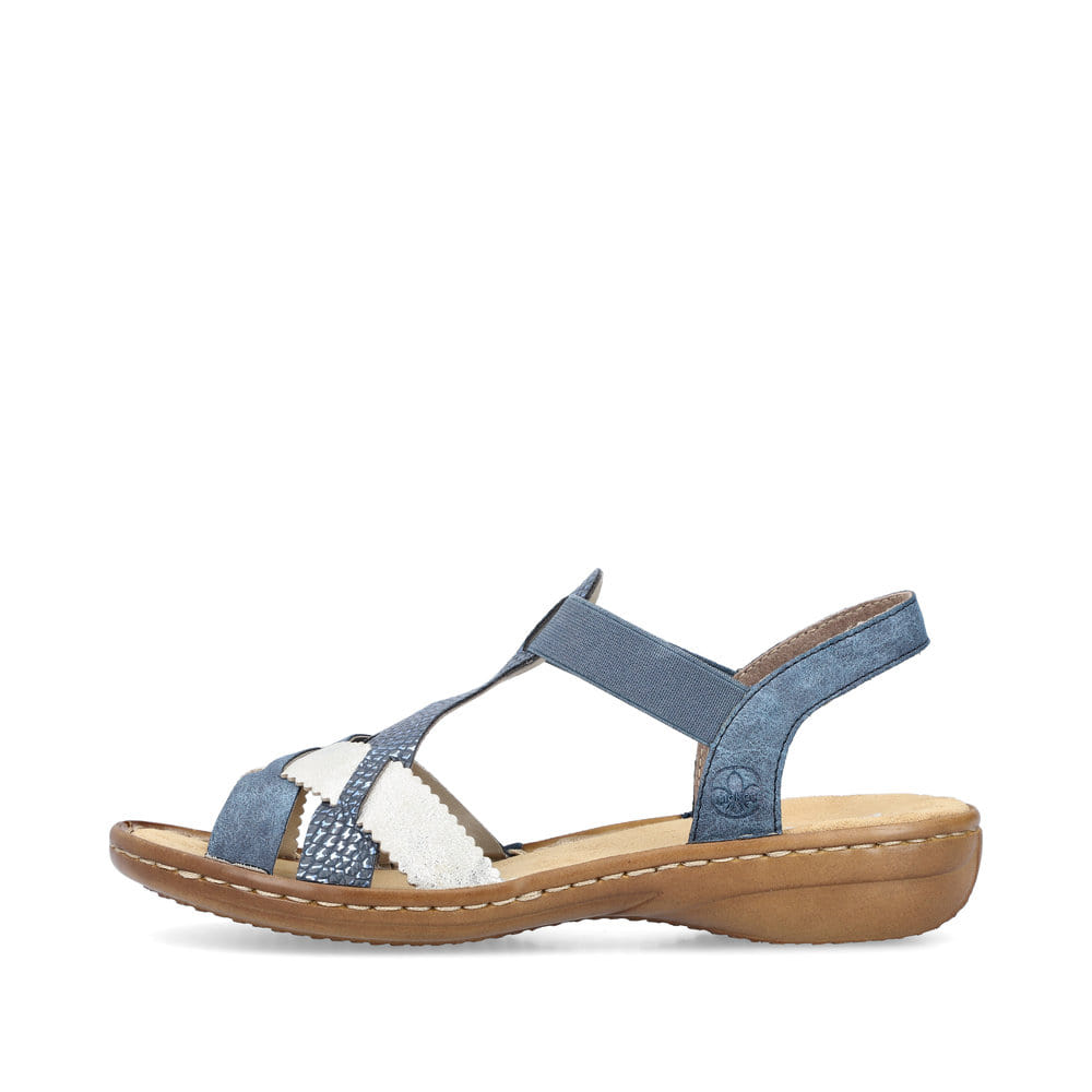 Rieker Damen Riemchensandalen pazifikblau