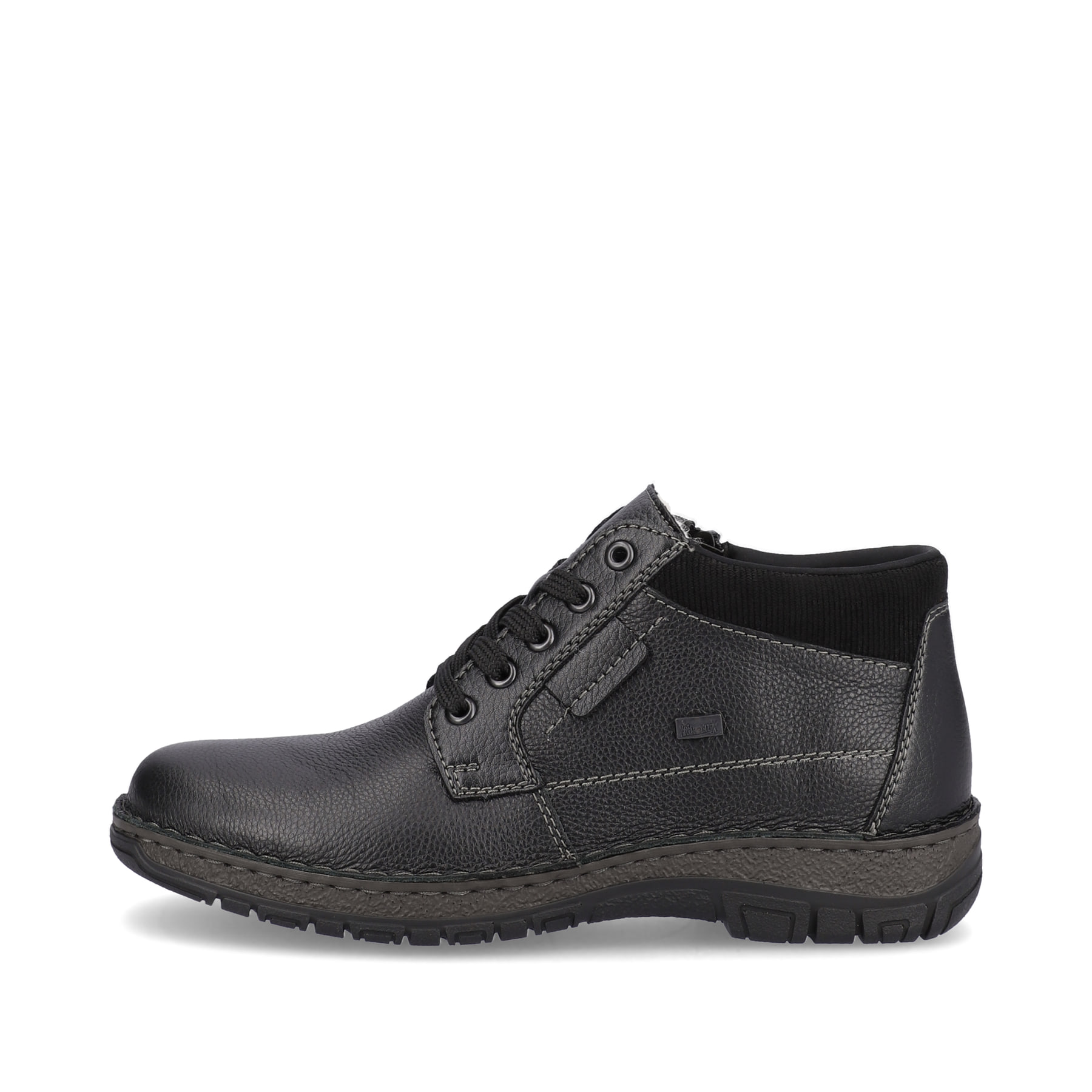 Rieker Herren Schnürstiefel graphitschwarz
