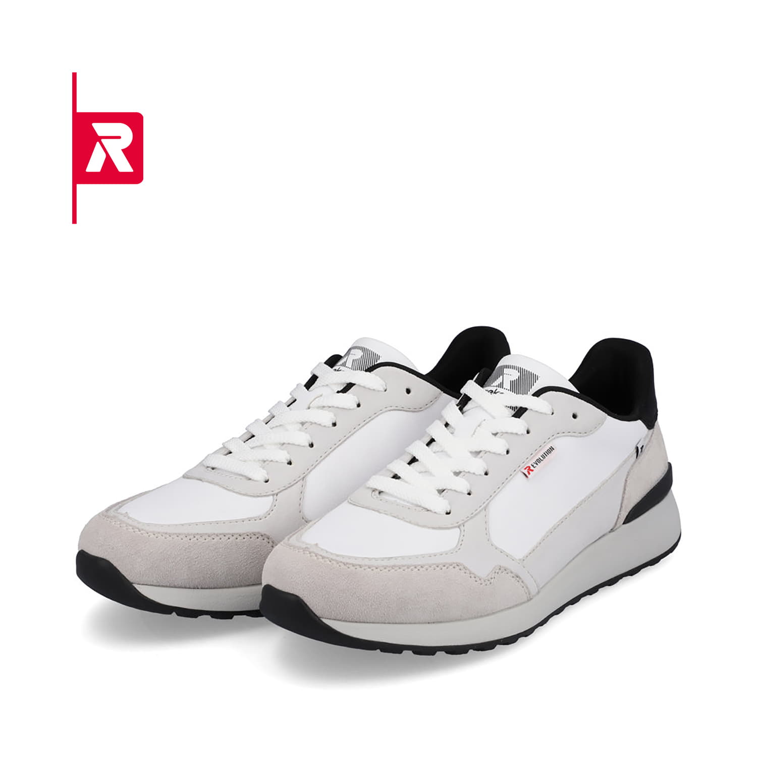 Rieker EVOLUTION Herren Sneaker pearl-white grey