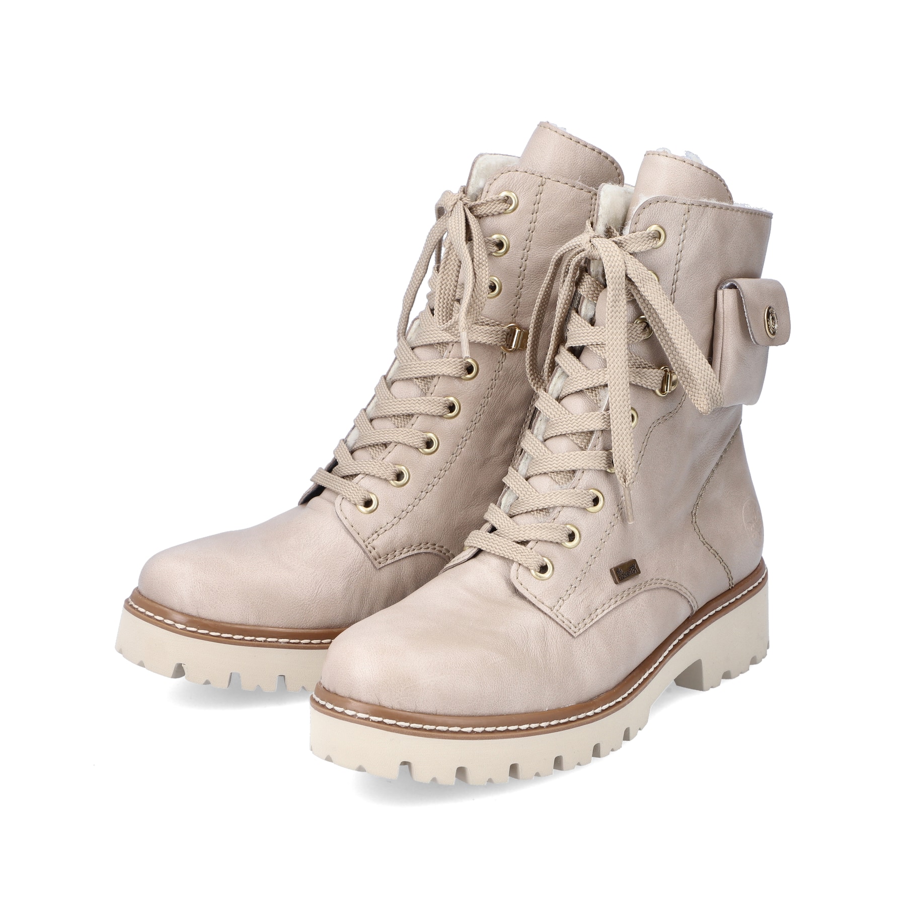 Rieker Damen Biker Boots hellbeige