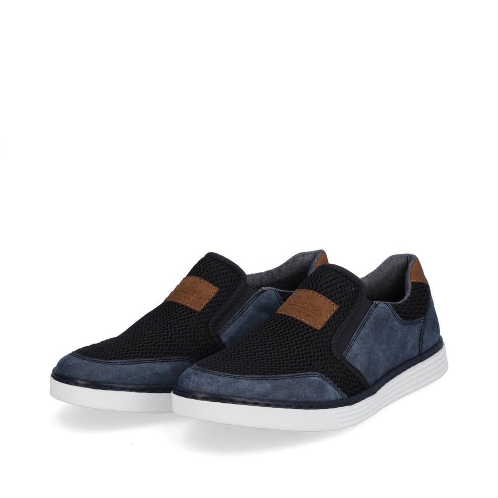 Rieker Herren Slipper ozeanblau