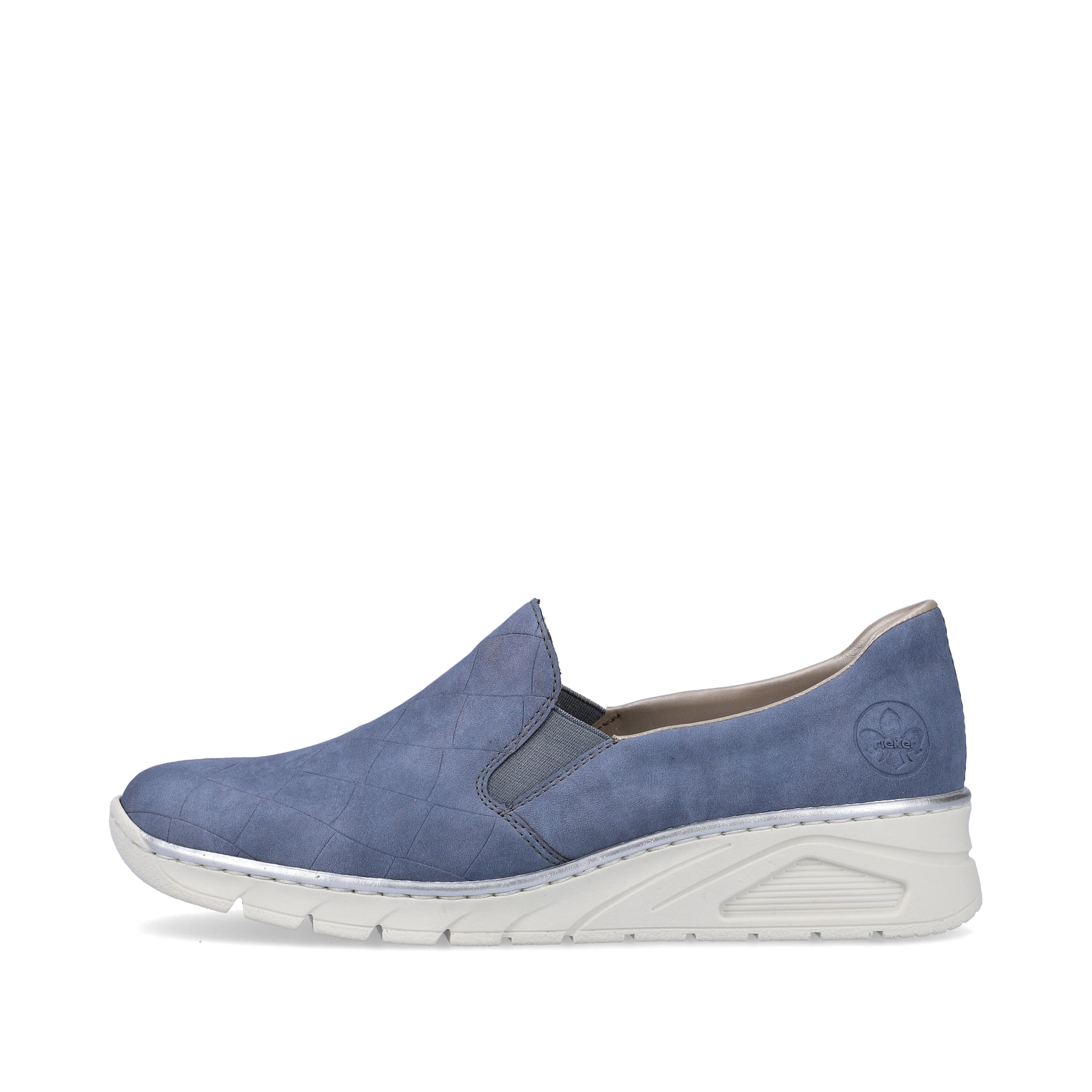 Rieker Damen Slipper schieferblau